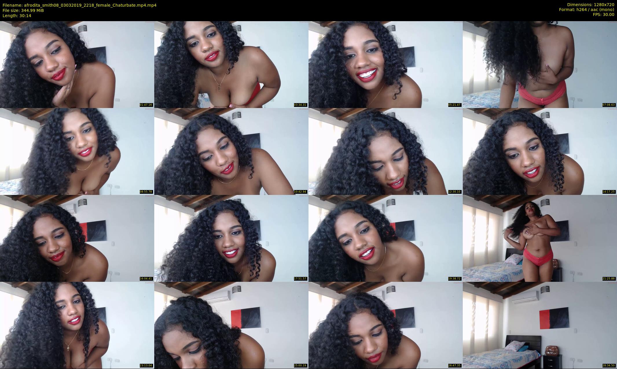 afrodita_smith08 — 31 minute Chaturbate female cam show recording, 720p, Mar 3, 2019