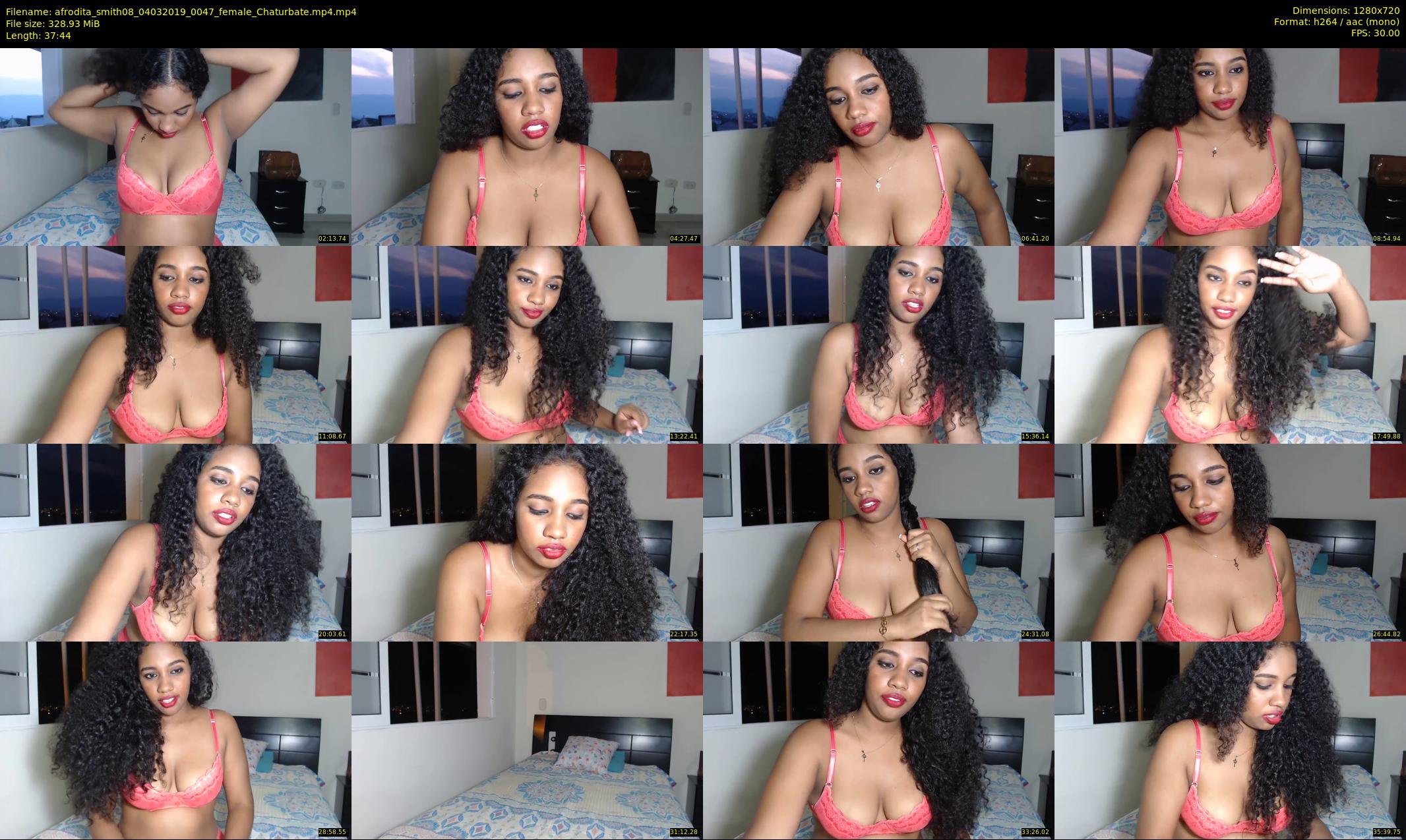 afrodita_smith08 — 38 minute Chaturbate female cam show recording, 720p, Mar 4, 2019