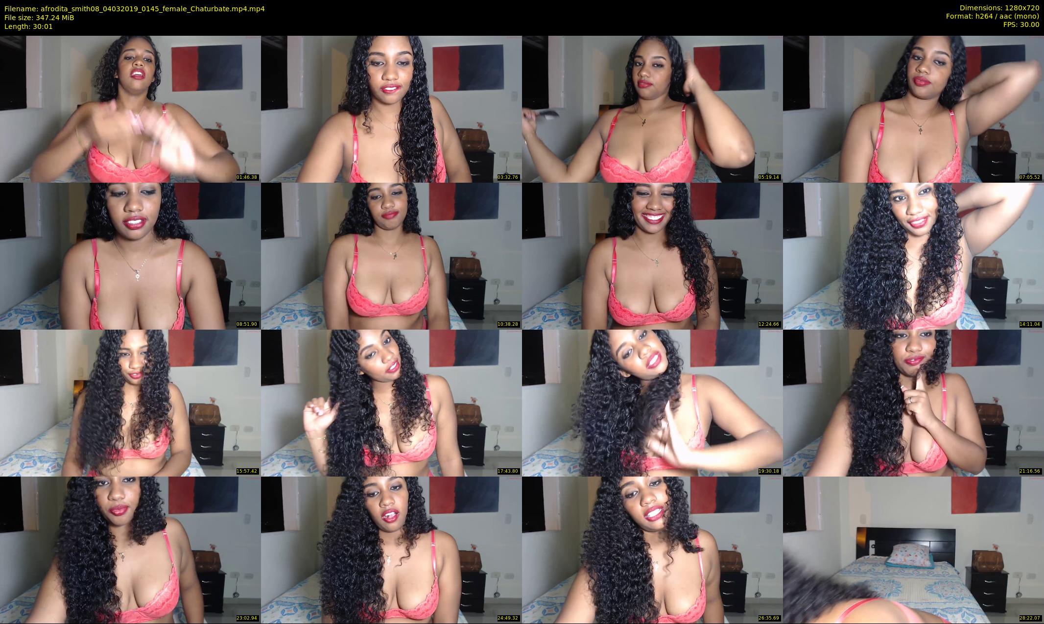 afrodita_smith08 — 31 minute Chaturbate female cam show recording, 720p, Mar 4, 2019