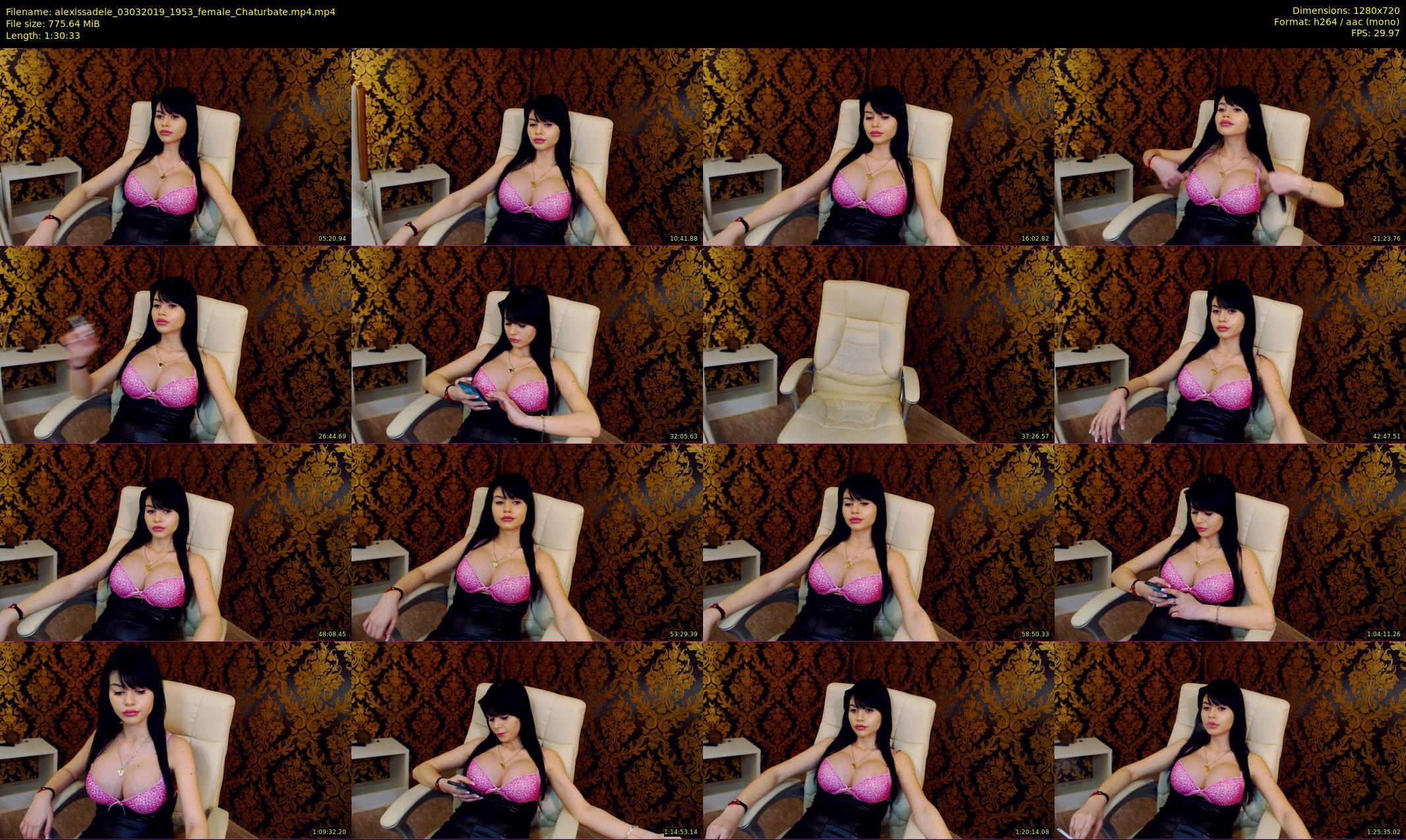 alexissadele — 91 minute Chaturbate female cam show recording, 720p, Mar 3, 2019