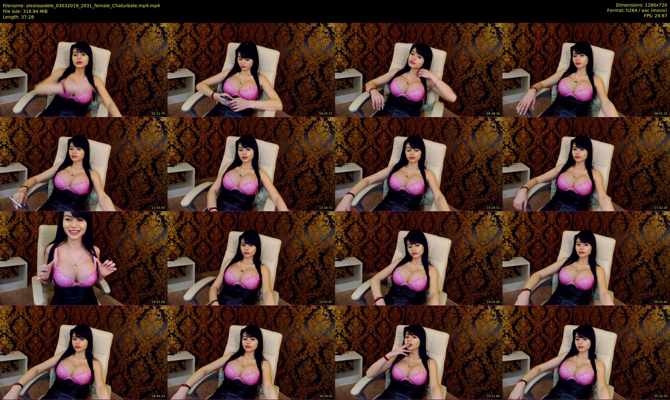 alexissadele — 38 minute Chaturbate female cam show recording, 720p, Mar 3, 2019