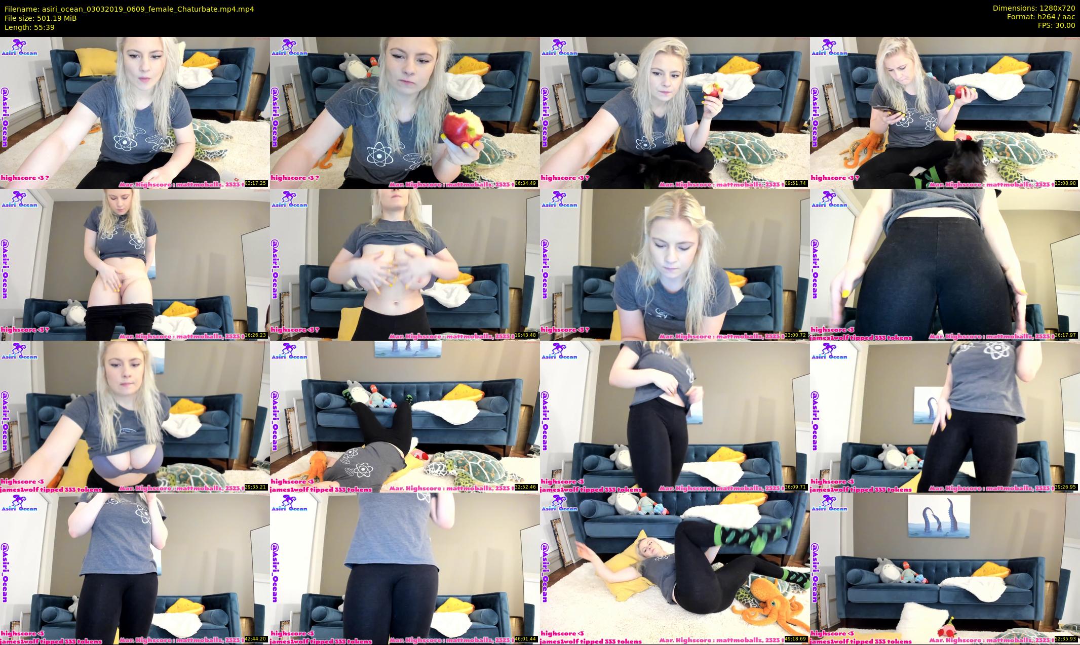 asiri_ocean — 56 minute Chaturbate female cam show recording, 720p, Mar 3, 2019