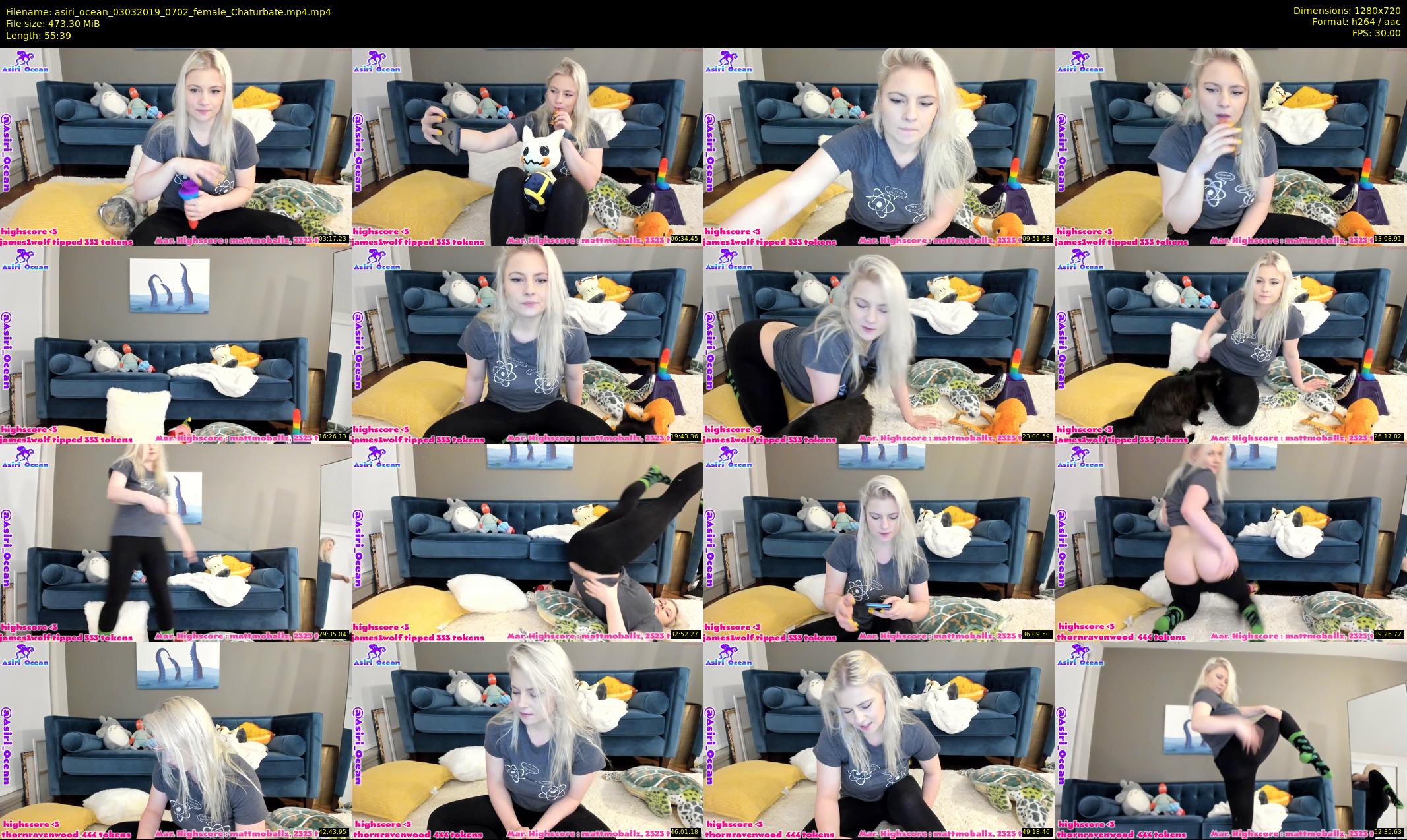 asiri_ocean — 56 minute Chaturbate female cam show recording, 720p, Mar 3, 2019