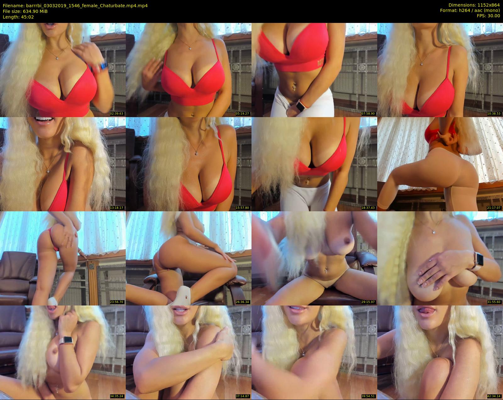 barrrbi — 46 minute Chaturbate female cam show recording, 720p, Mar 3, 2019
