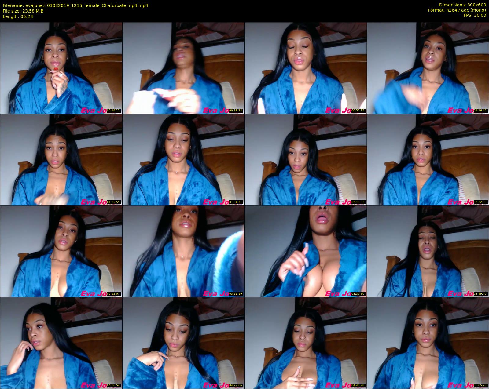 evajonez — 6 minute Chaturbate female cam show recording, 480p, Mar 3, 2019