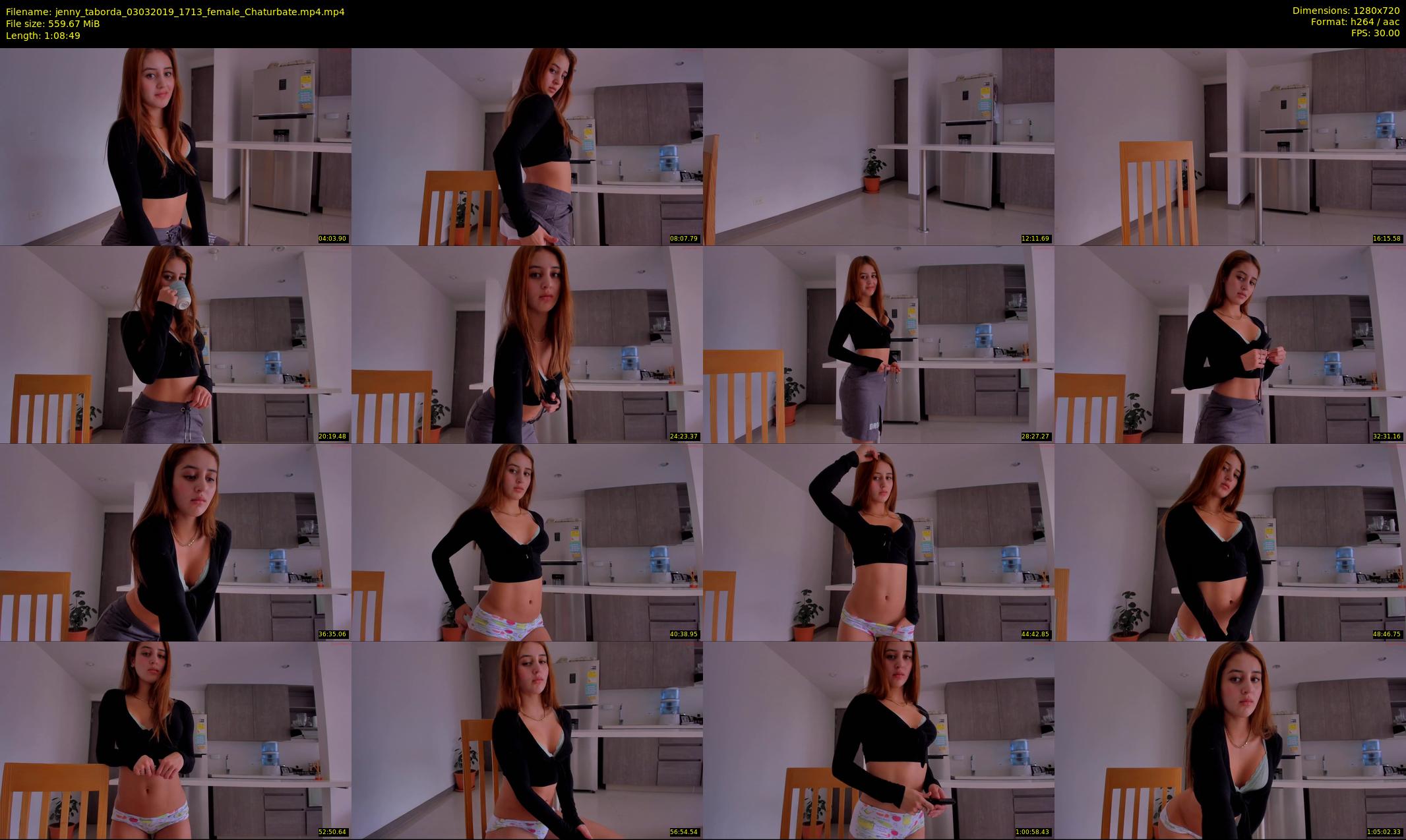 jenny_taborda — 69 minute Chaturbate female cam show recording, 720p, Mar 3, 2019