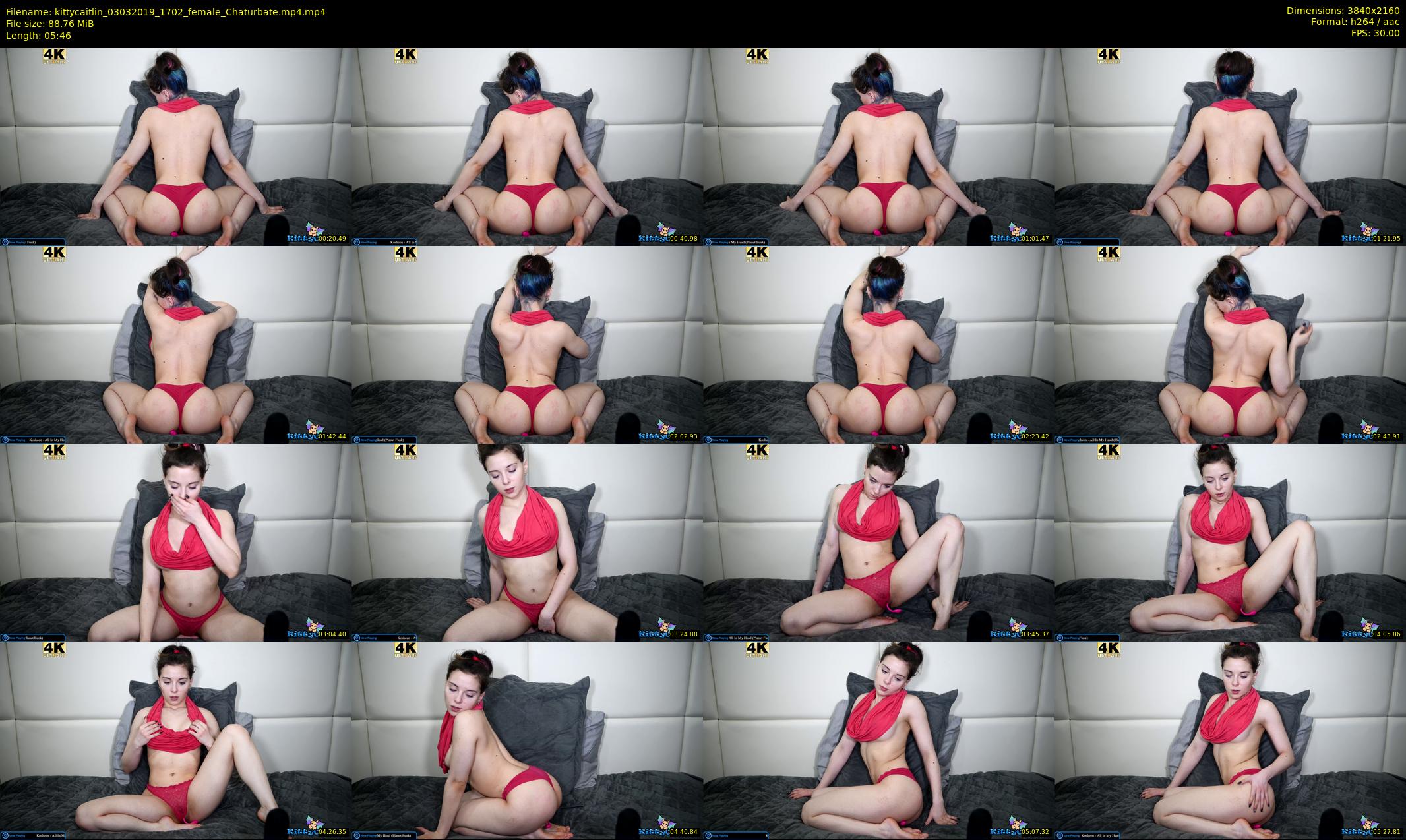 kittycaitlin — 6 minute Chaturbate female cam show recording, 4K, Mar 3, 2019
