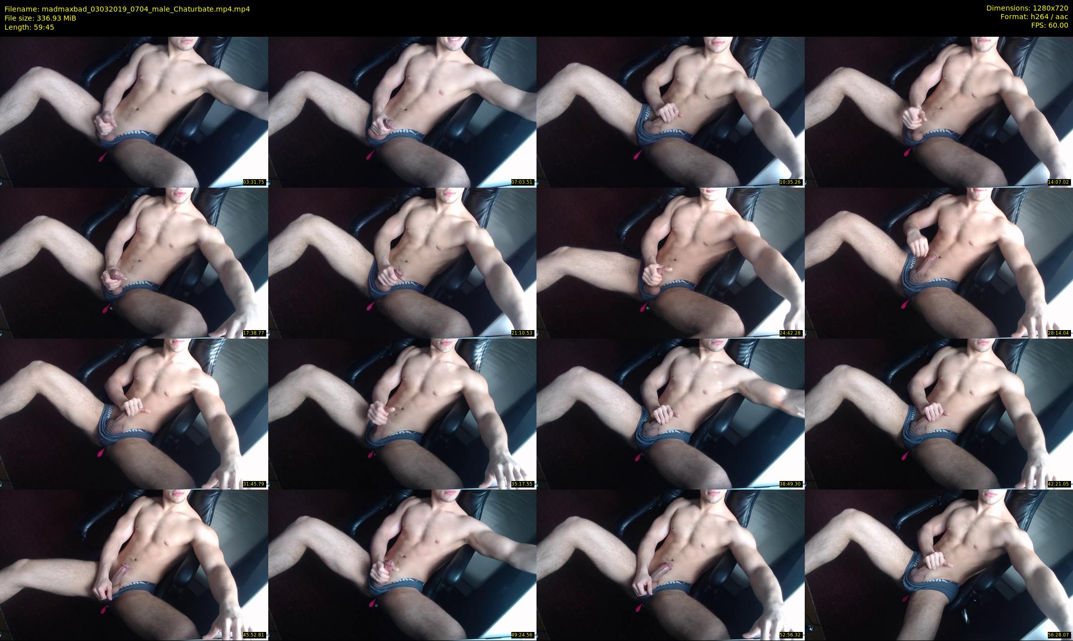 madmaxbad — 60 minute Chaturbate male cam show recording, 720p, Mar 3, 2019