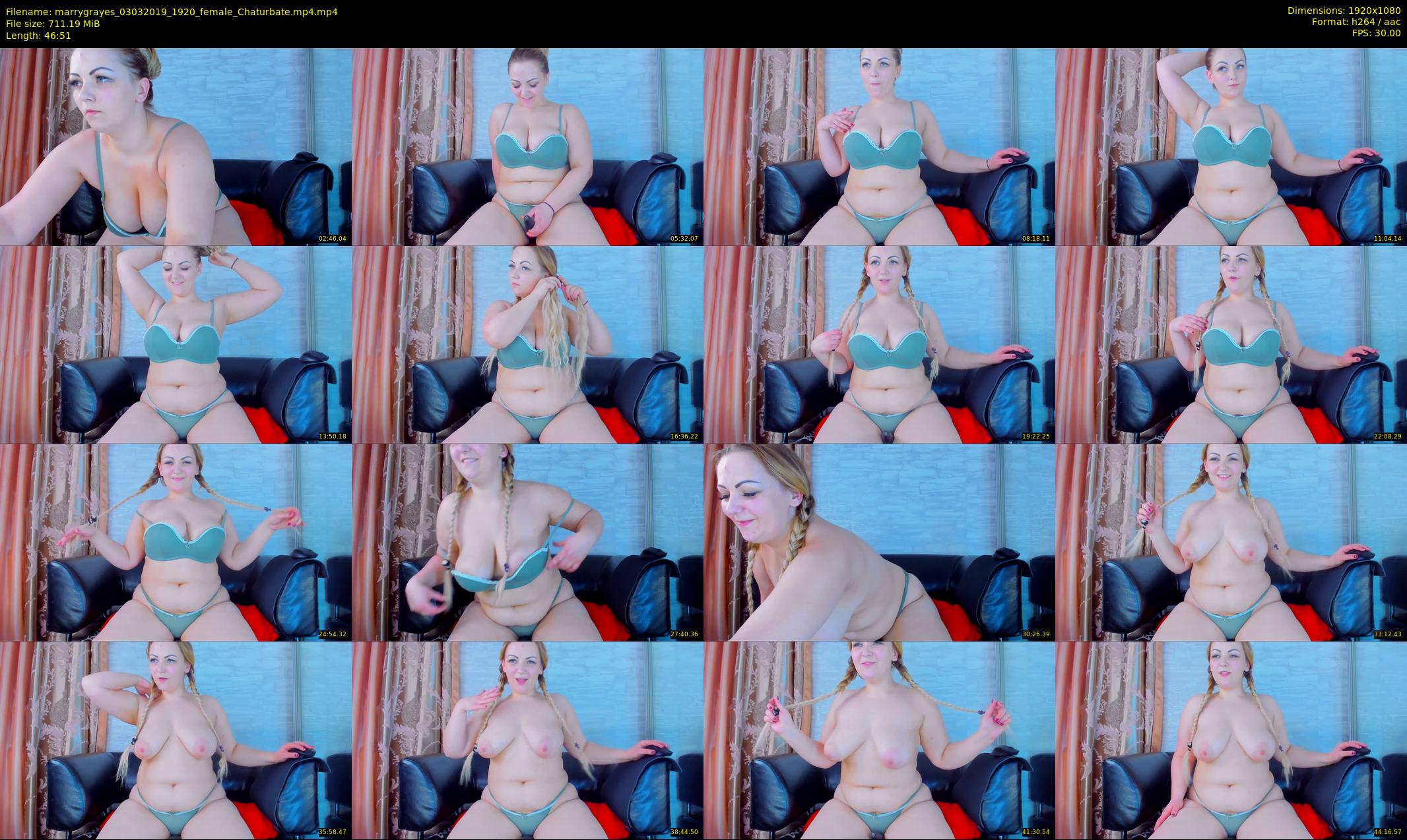 marrygrayes — 47 minute Chaturbate female cam show recording, 1080p, Mar 3, 2019