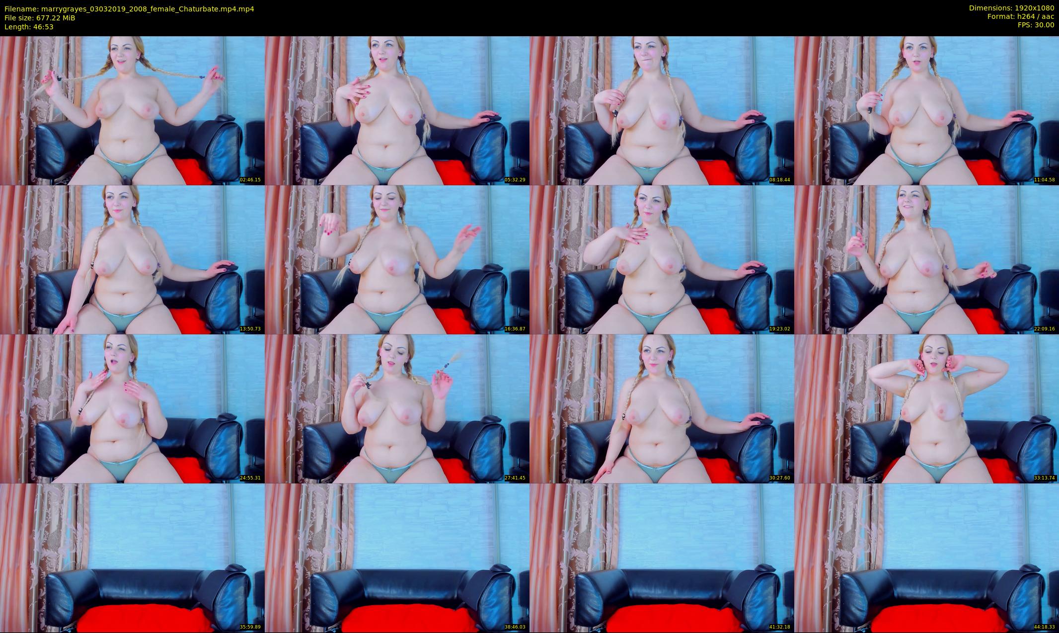 marrygrayes — 47 minute Chaturbate female cam show recording, 1080p, Mar 3, 2019