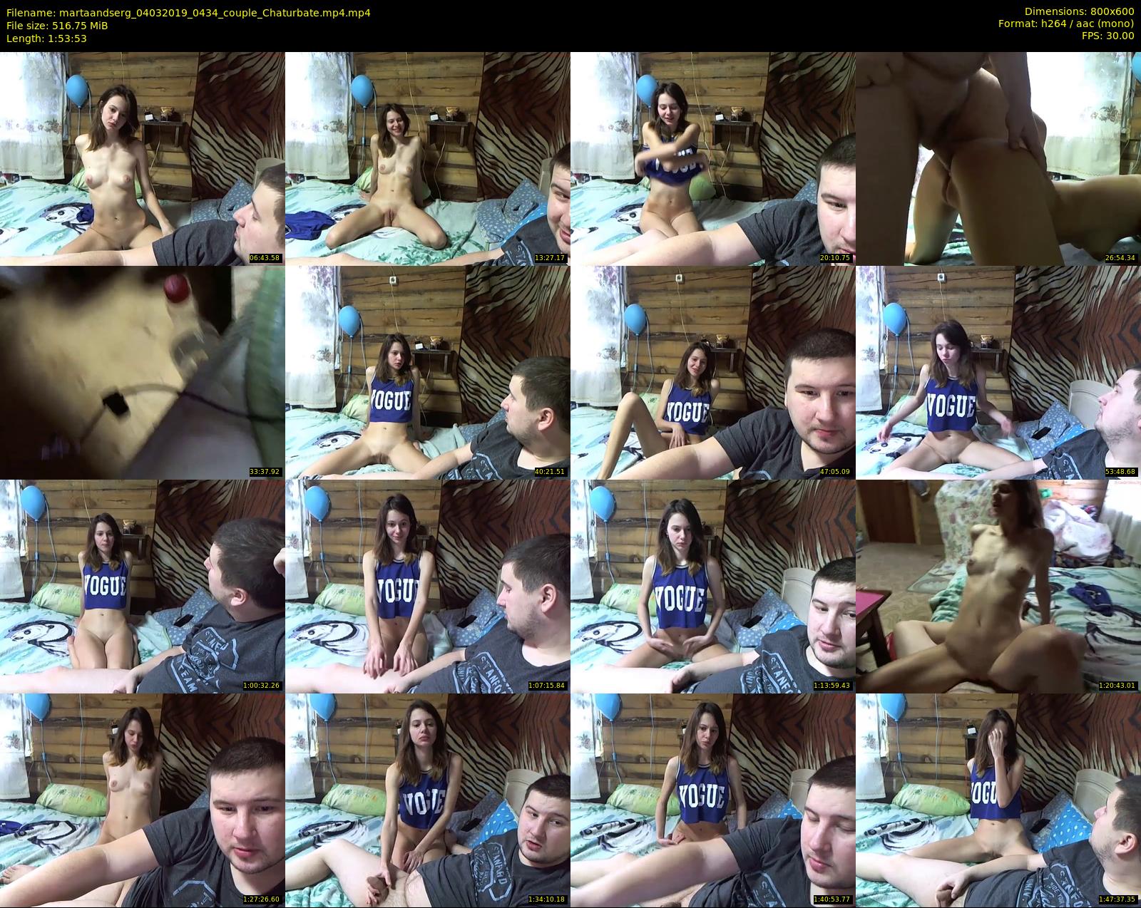 martaandserg — 114 minute Chaturbate female cam show recording, 480p, Mar 4, 2019