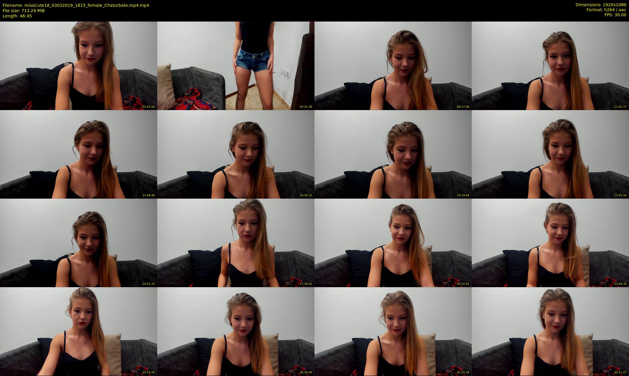 missicute18 — 47 minute Chaturbate female cam show recording, 1080p, Mar 3, 2019