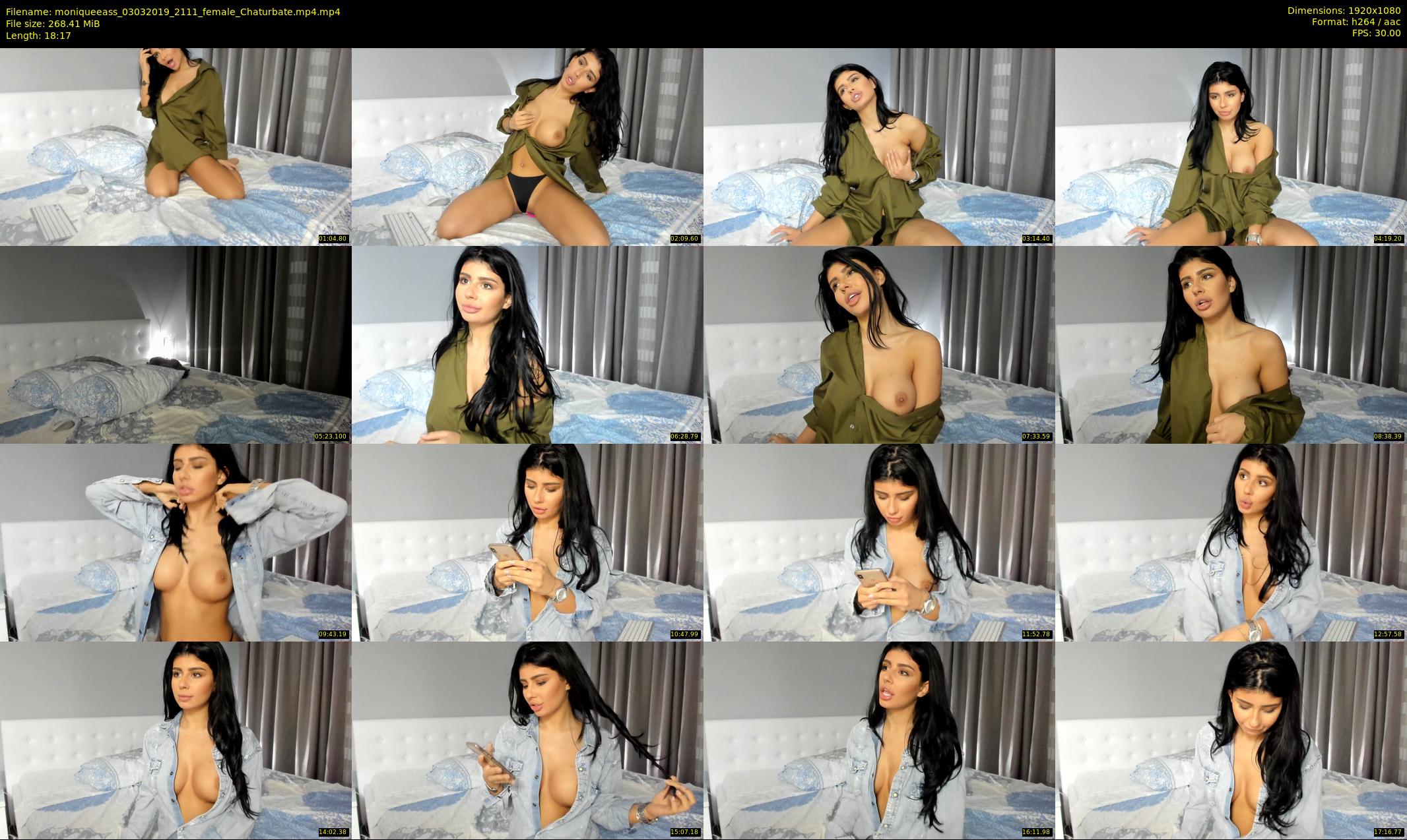 moniqueeass — 19 minute Chaturbate female cam show recording, 1080p, Mar 3, 2019