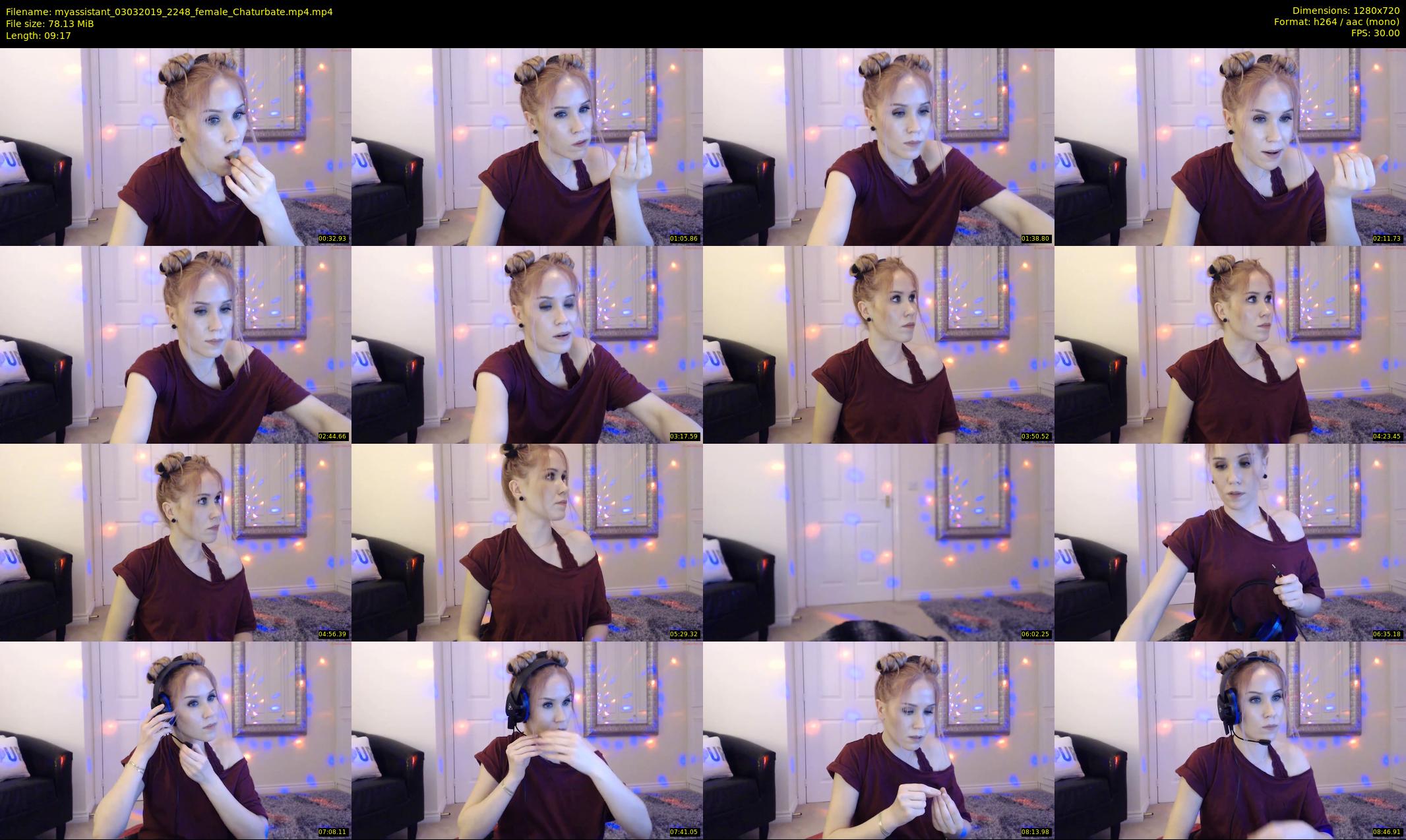 myassistant — 10 minute Chaturbate female cam show recording, 720p, Mar 3, 2019