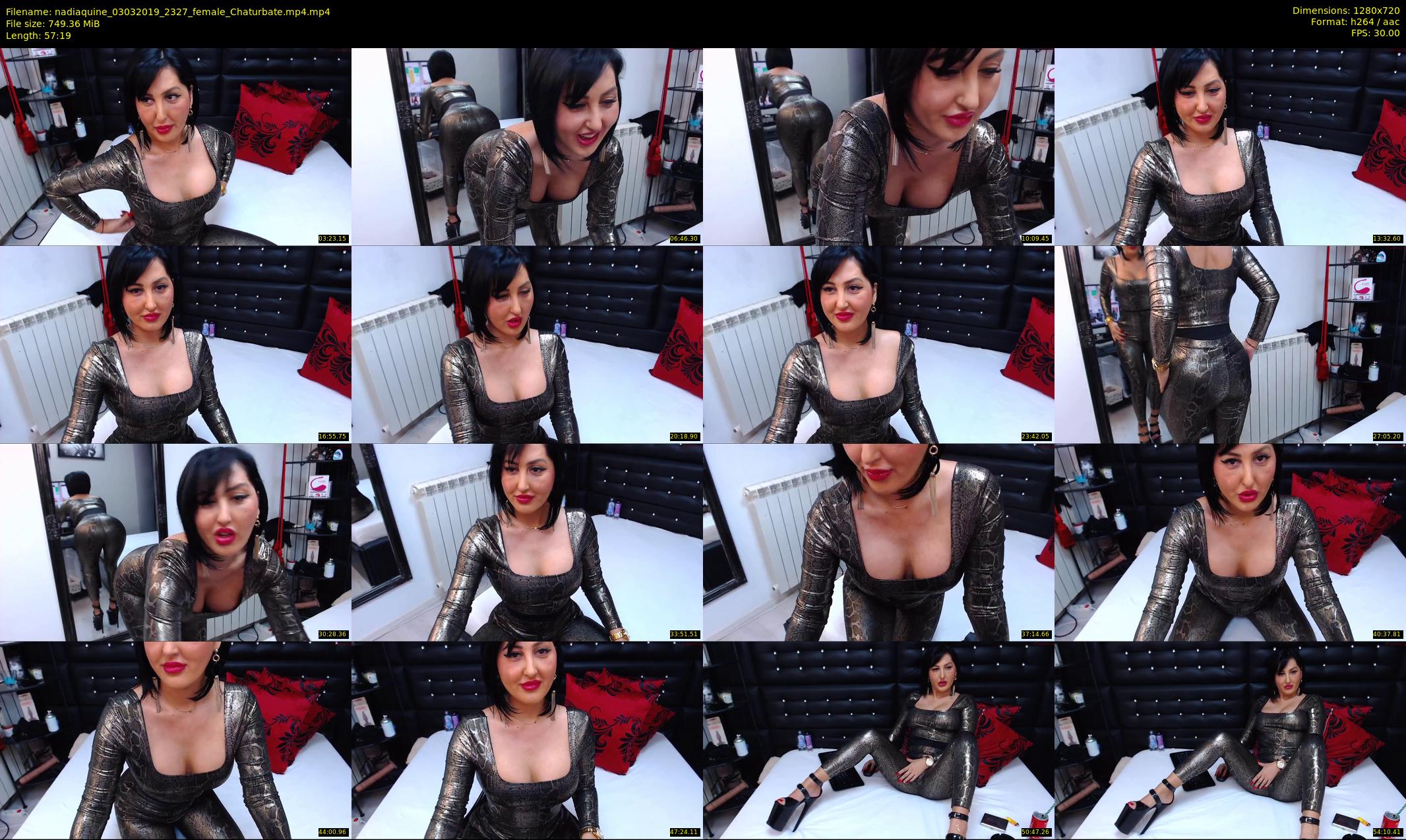 nadiaquine — 58 minute Chaturbate female cam show recording, 720p, Mar 3, 2019