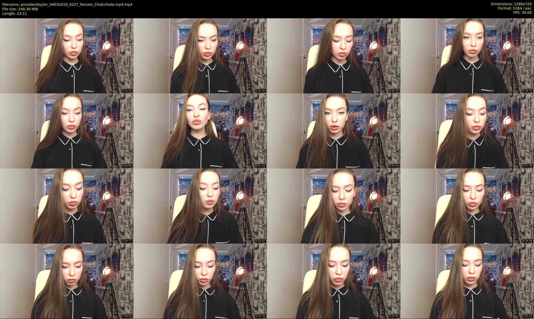 presidenttaylor — 24 minute Chaturbate female cam show recording, 720p, Mar 4, 2019