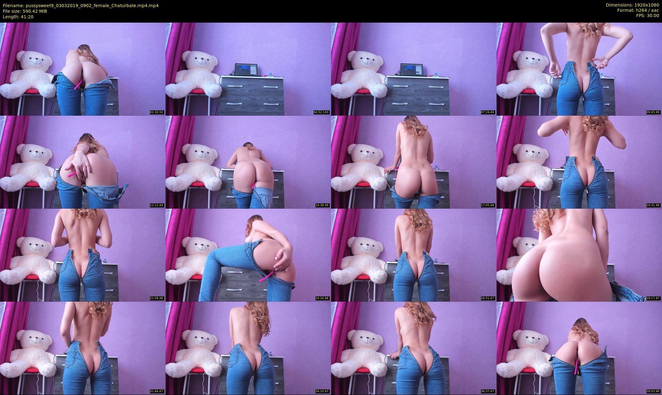 pussysweet9 — 42 minute Chaturbate female cam show recording, 1080p, Mar 3, 2019