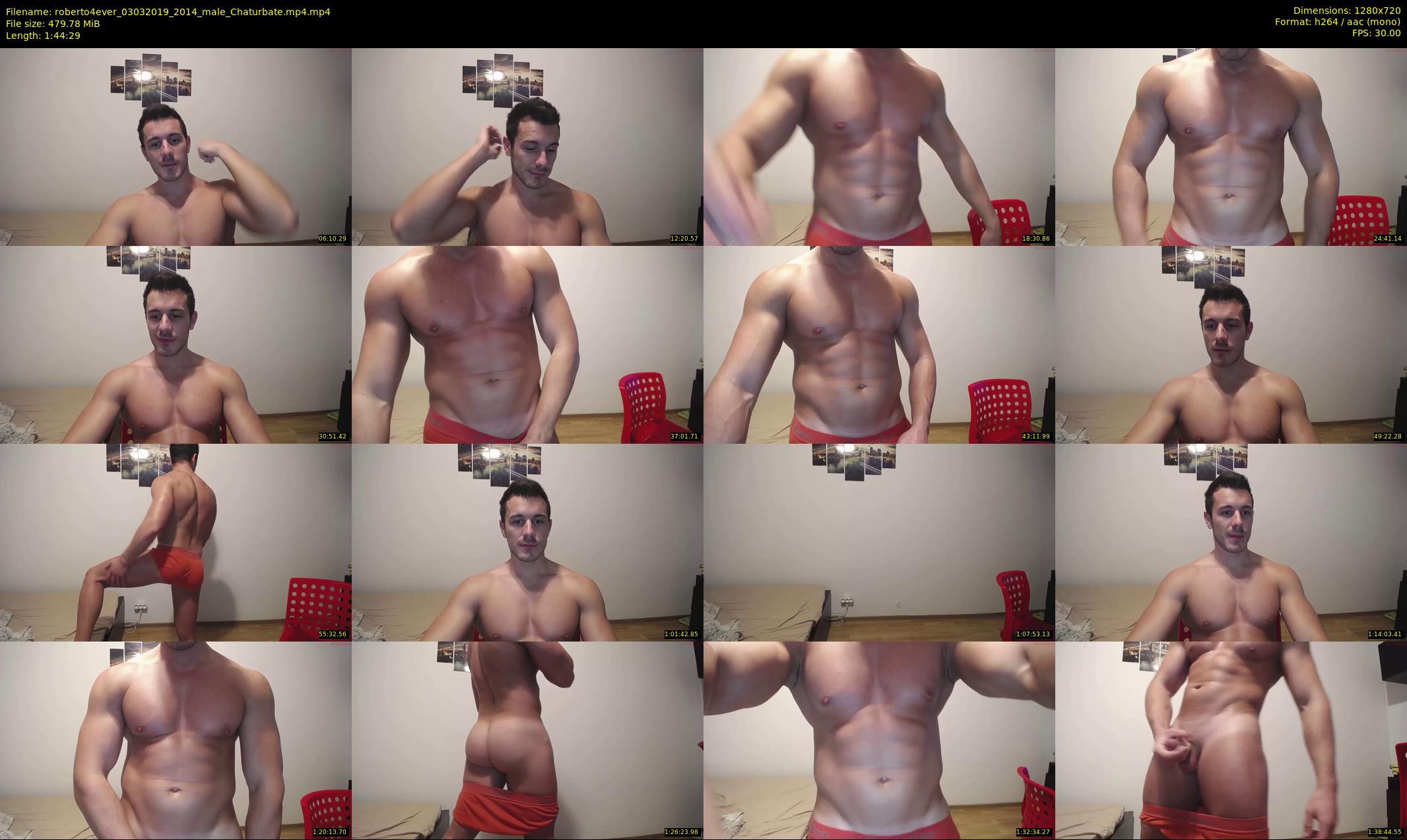 roberto4ever — 105 minute Chaturbate male cam show recording, 720p, Mar 3, 2019