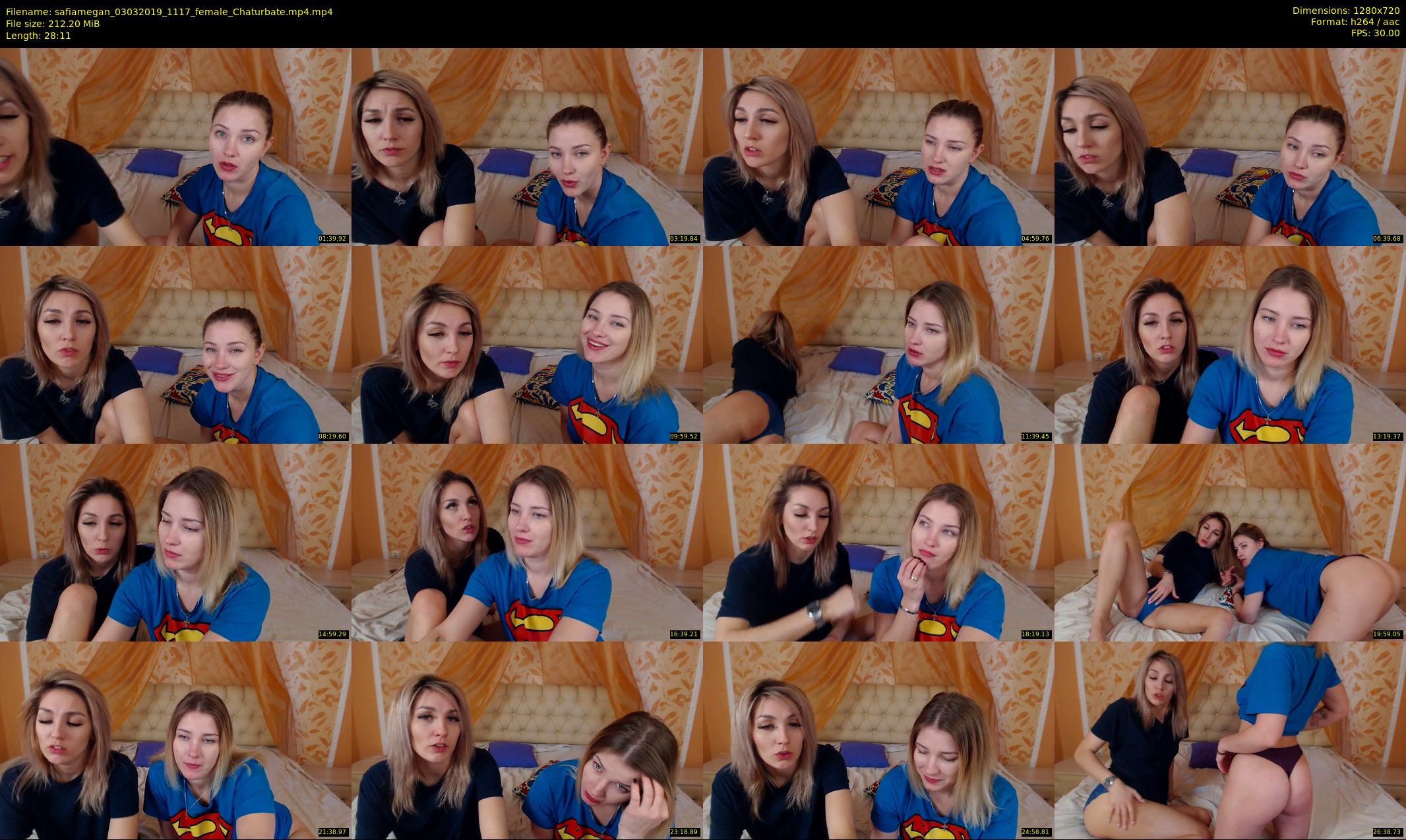 safiamegan — 29 minute Chaturbate couple cam show recording, 720p, Mar 3, 2019