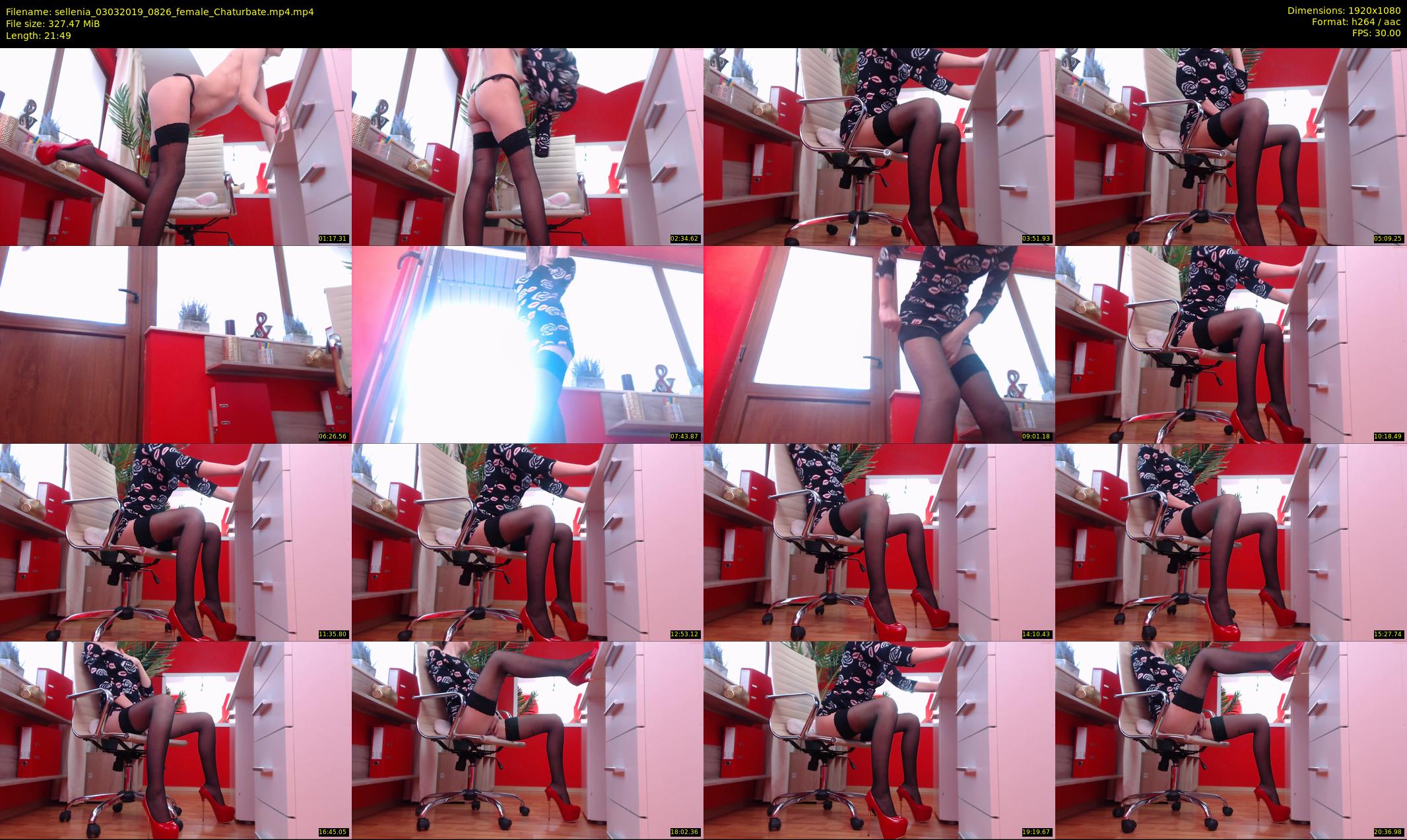 sellenia — 22 minute Chaturbate female cam show recording, 1080p, Mar 3, 2019