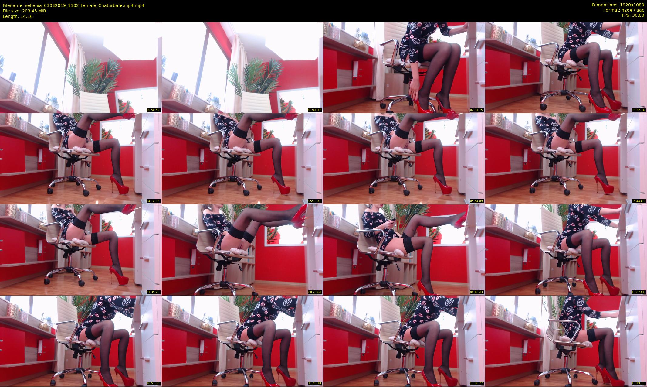sellenia — 15 minute Chaturbate female cam show recording, 1080p, Mar 3, 2019