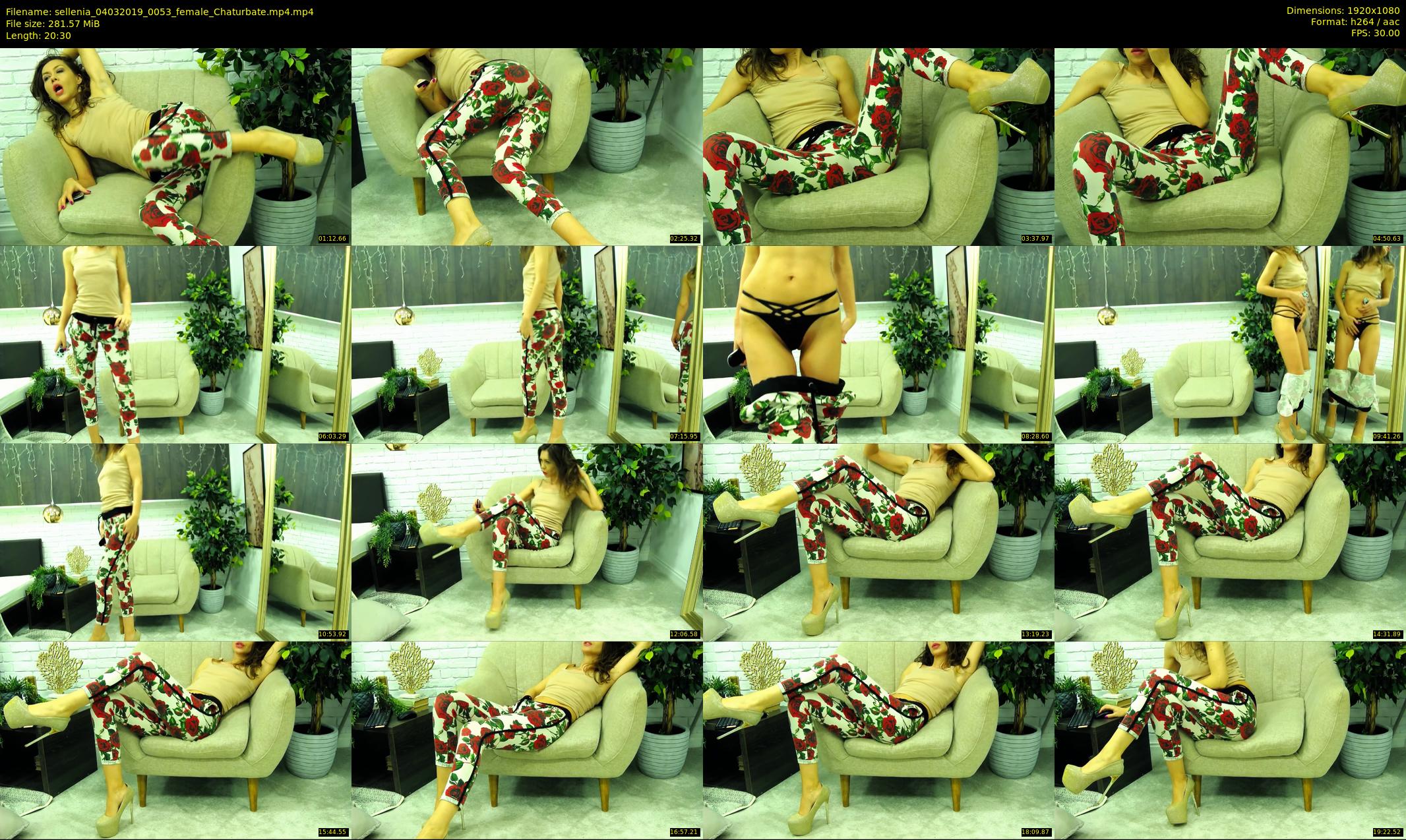 sellenia — 21 minute Chaturbate female cam show recording, 1080p, Mar 4, 2019