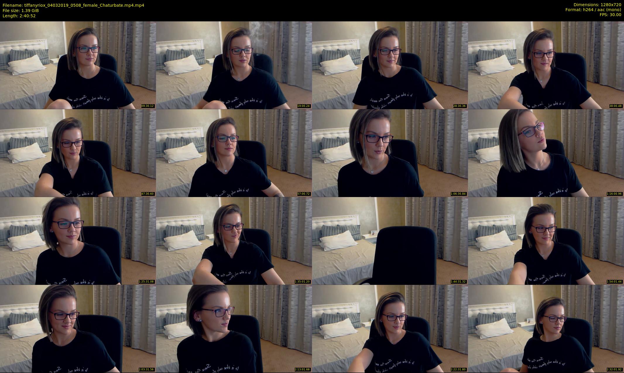 tiffanyriox — 161 minute Chaturbate female cam show recording, 720p, Mar 4, 2019