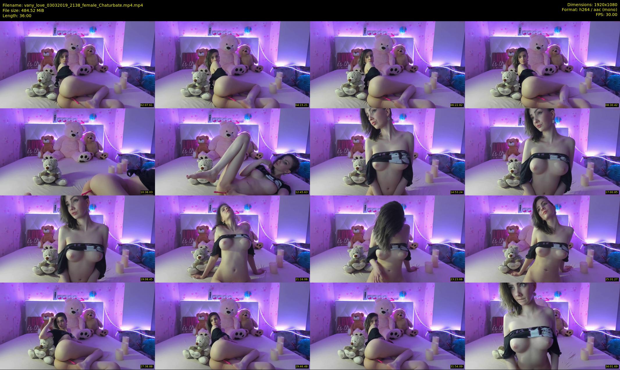vany_love — 36 minute Chaturbate female cam show recording, 1080p, Mar 3, 2019