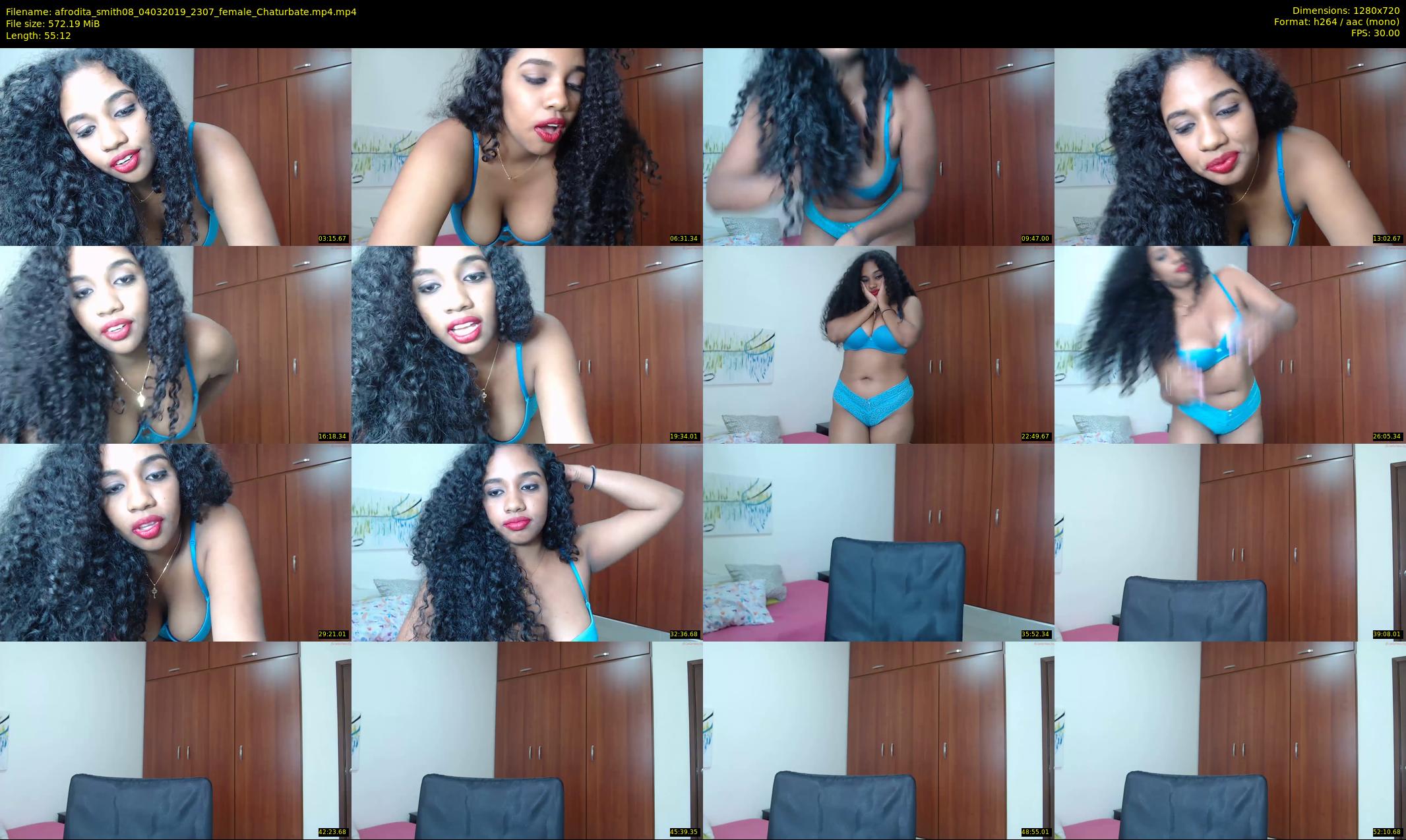 afrodita_smith08 — 56 minute Chaturbate female cam show recording, 720p, Mar 4, 2019