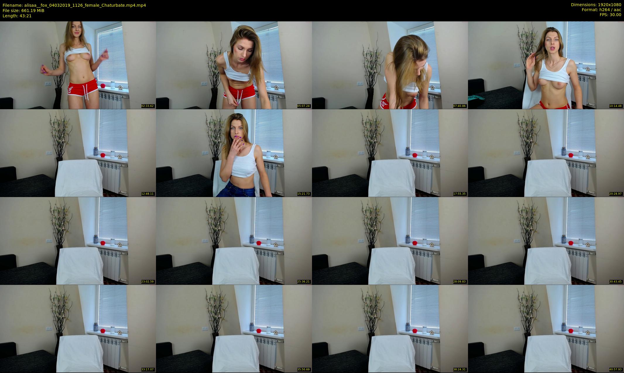 alisaa__fox — 44 minute Chaturbate female cam show recording, 1080p, Mar 4, 2019
