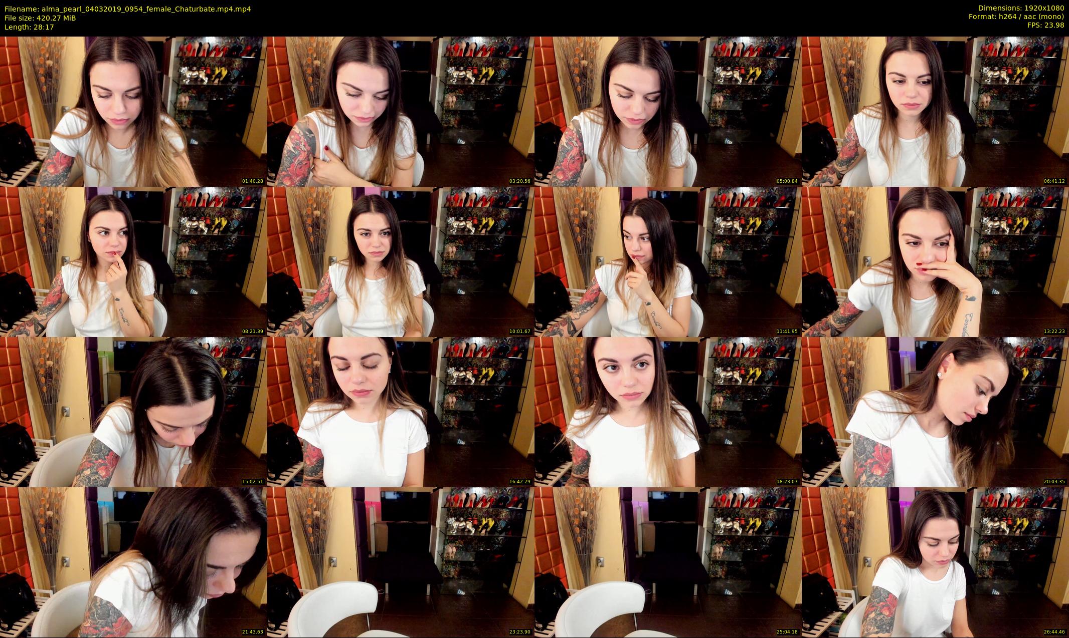 alma_pearl — 29 minute Chaturbate female cam show recording, 1080p, Mar 4, 2019