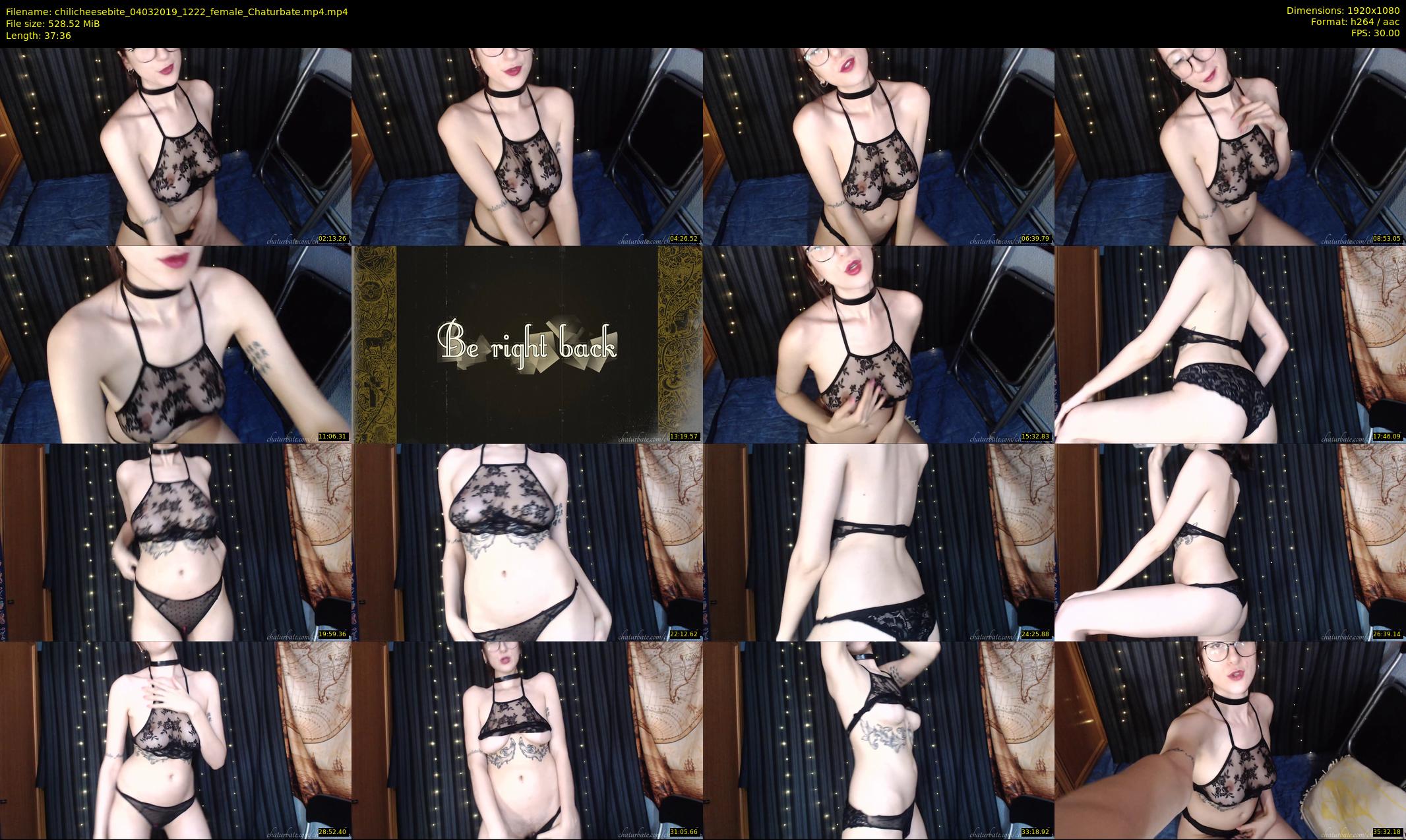 chilicheesebite — 38 minute Chaturbate female cam show recording, 1080p, Mar 4, 2019