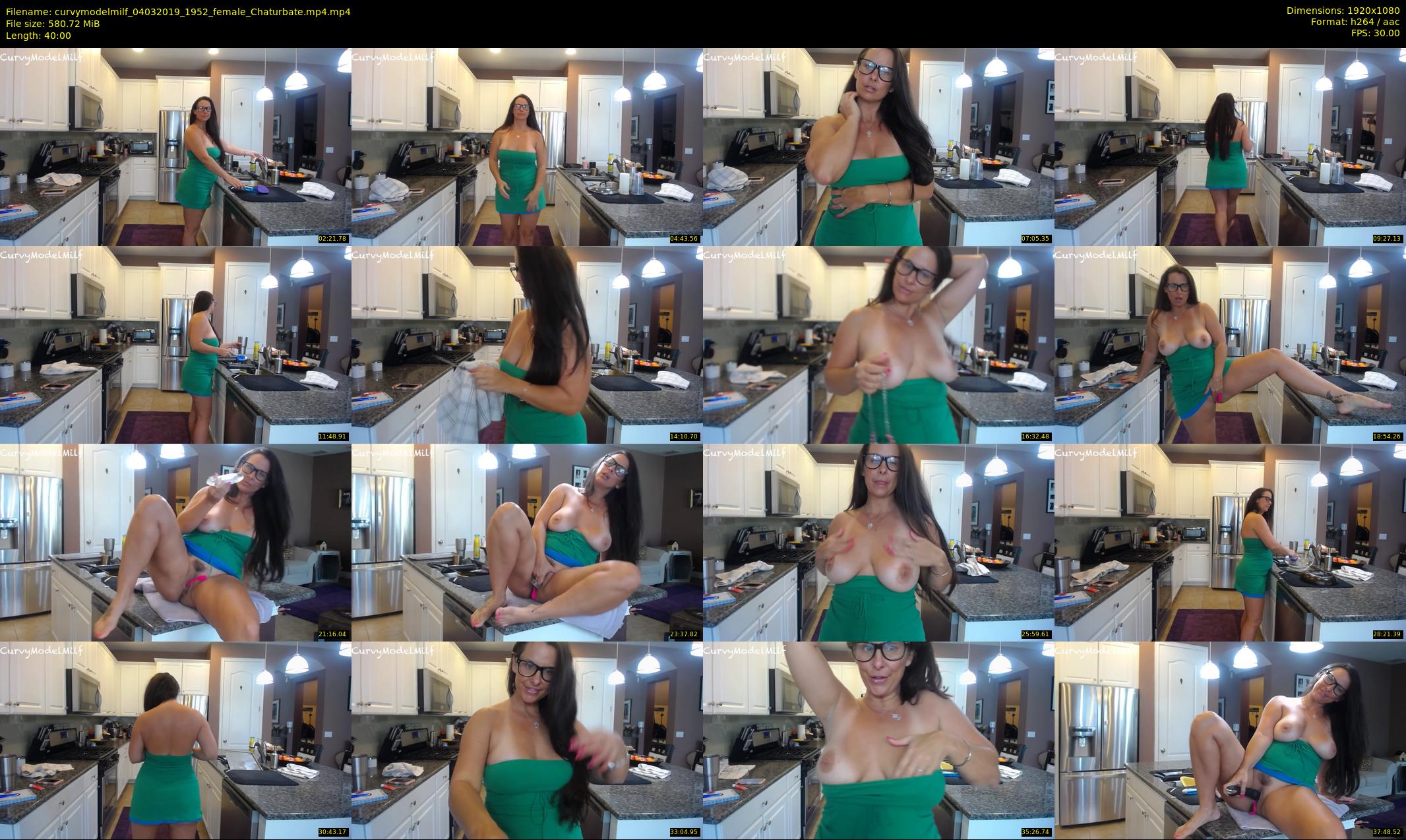 curvymodelmilf — 40 minute Chaturbate female cam show recording, 1080p, Mar 4, 2019