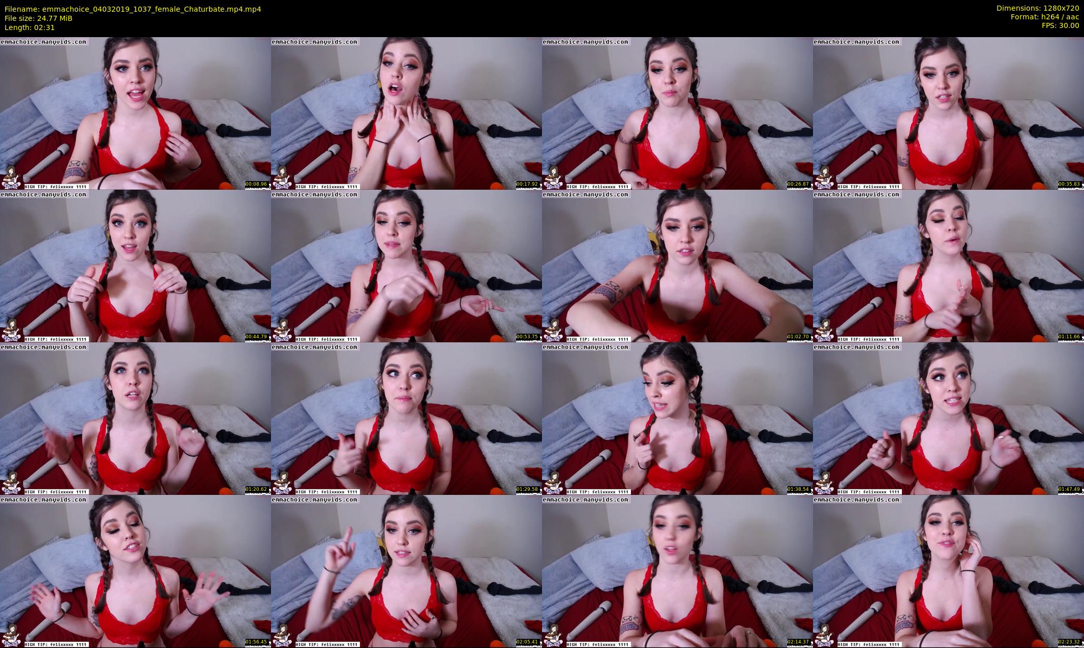 emmachoice — 3 minute Chaturbate female cam show recording, 720p, Mar 4, 2019
