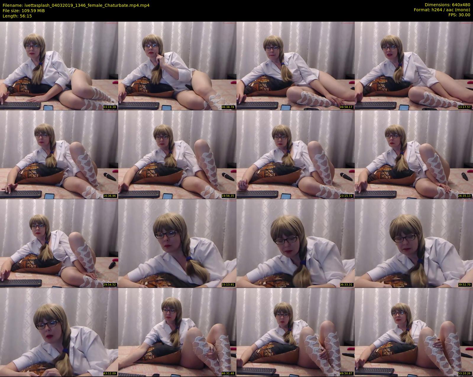 ivettasplash — 57 minute Chaturbate female cam show recording, 480p, Mar 4, 2019