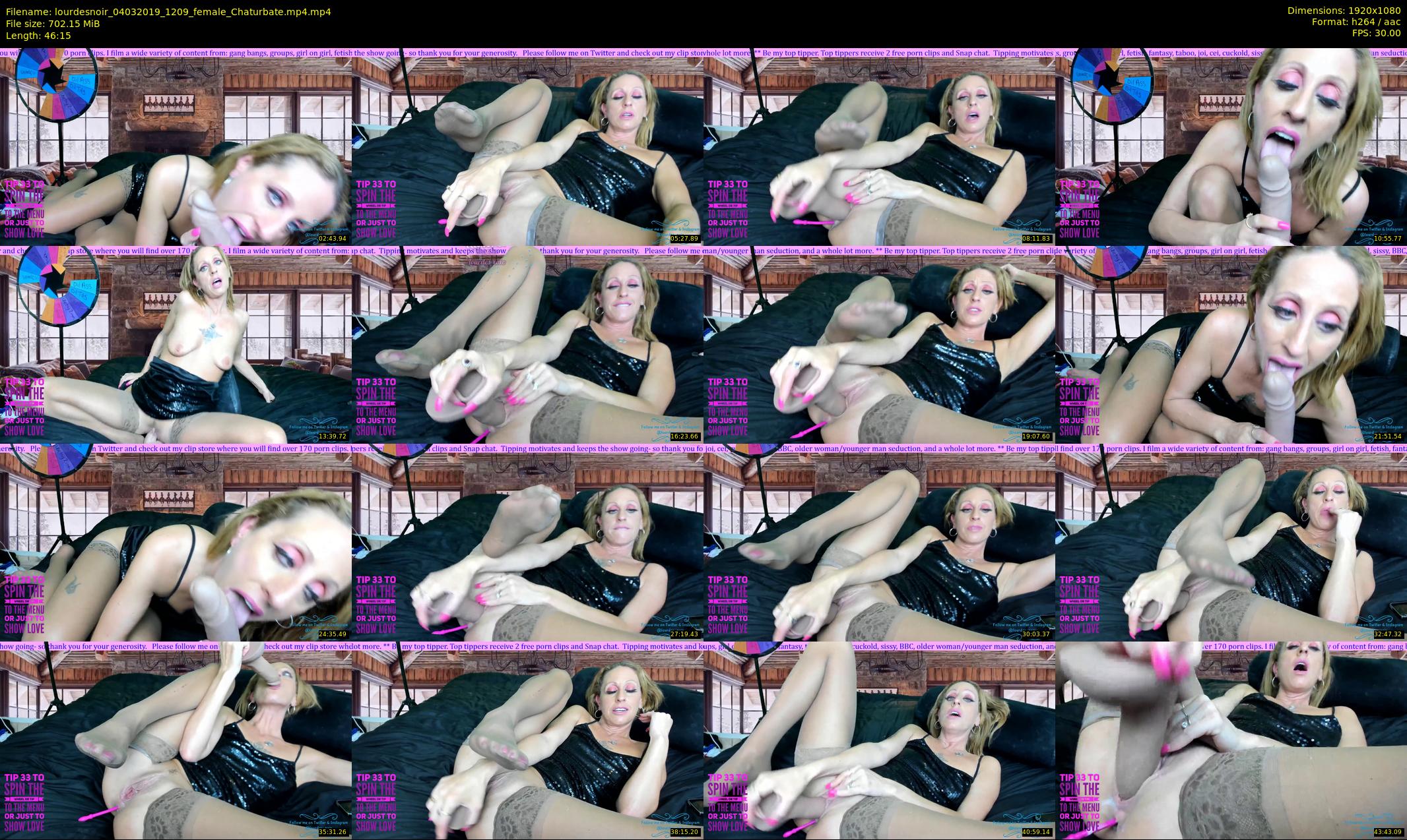 lourdesnoir — 47 minute Chaturbate female cam show recording, 1080p, Mar 4, 2019