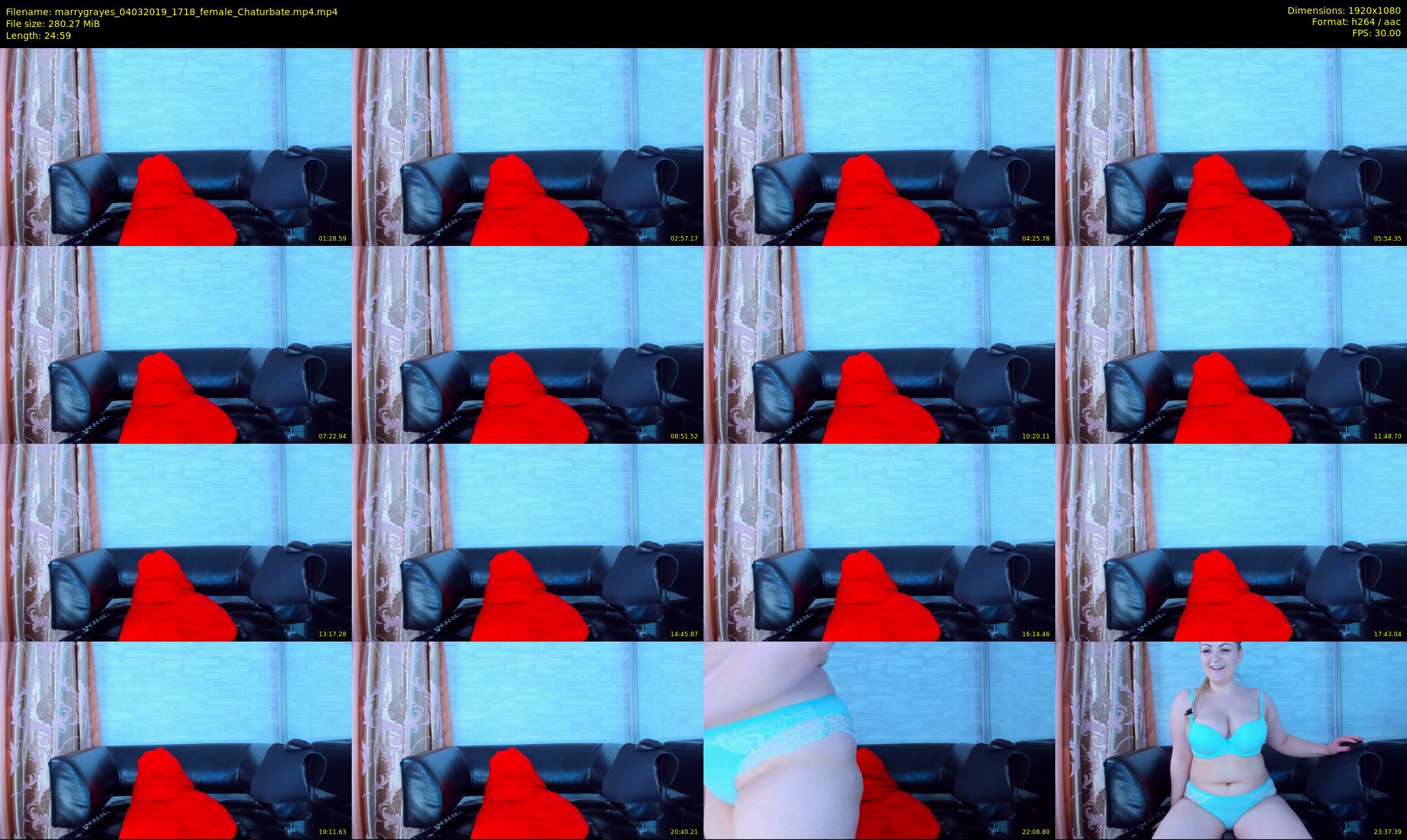 marrygrayes — 25 minute Chaturbate female cam show recording, 1080p, Mar 4, 2019