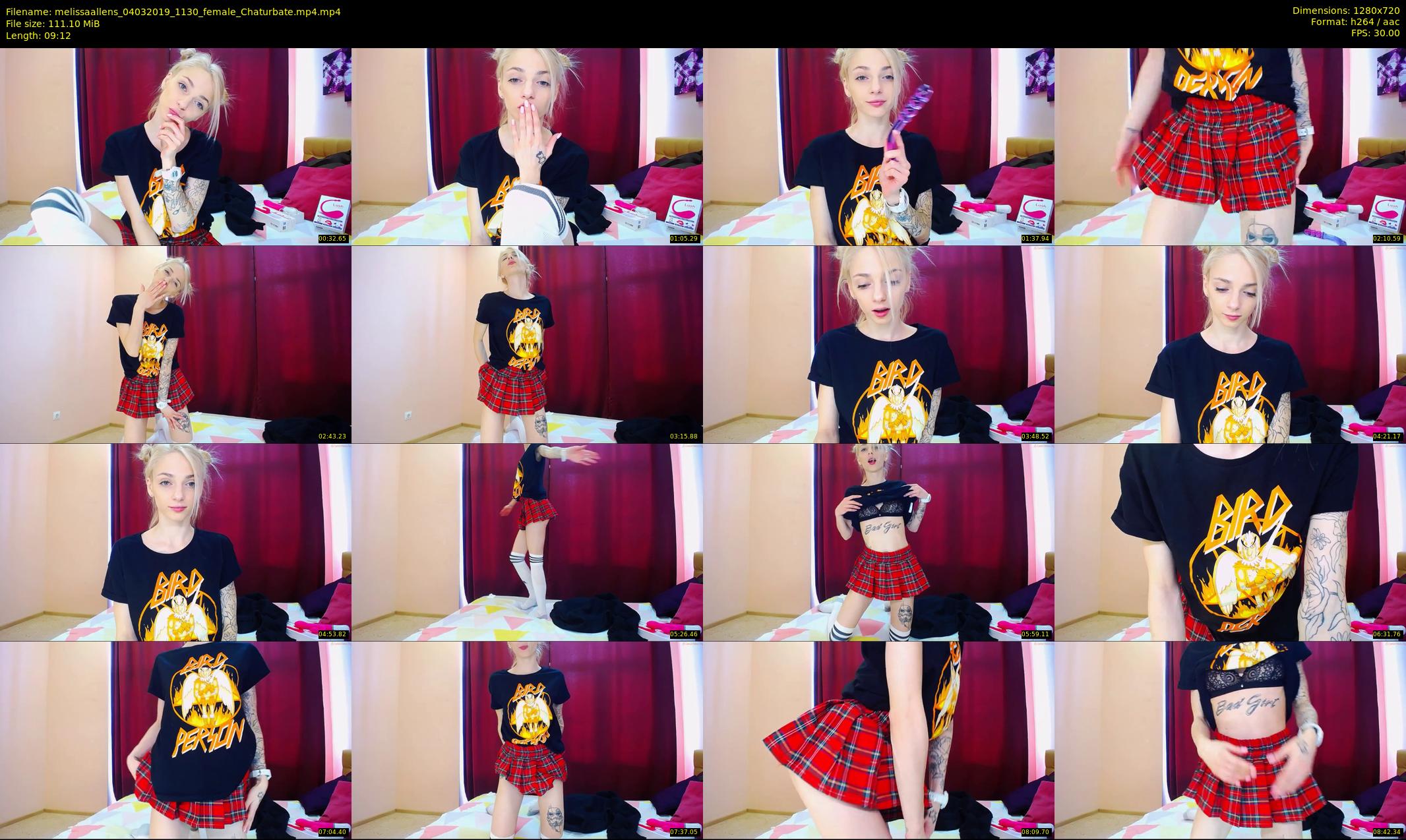 melissaallens — 10 minute Chaturbate female cam show recording, 720p, Mar 4, 2019