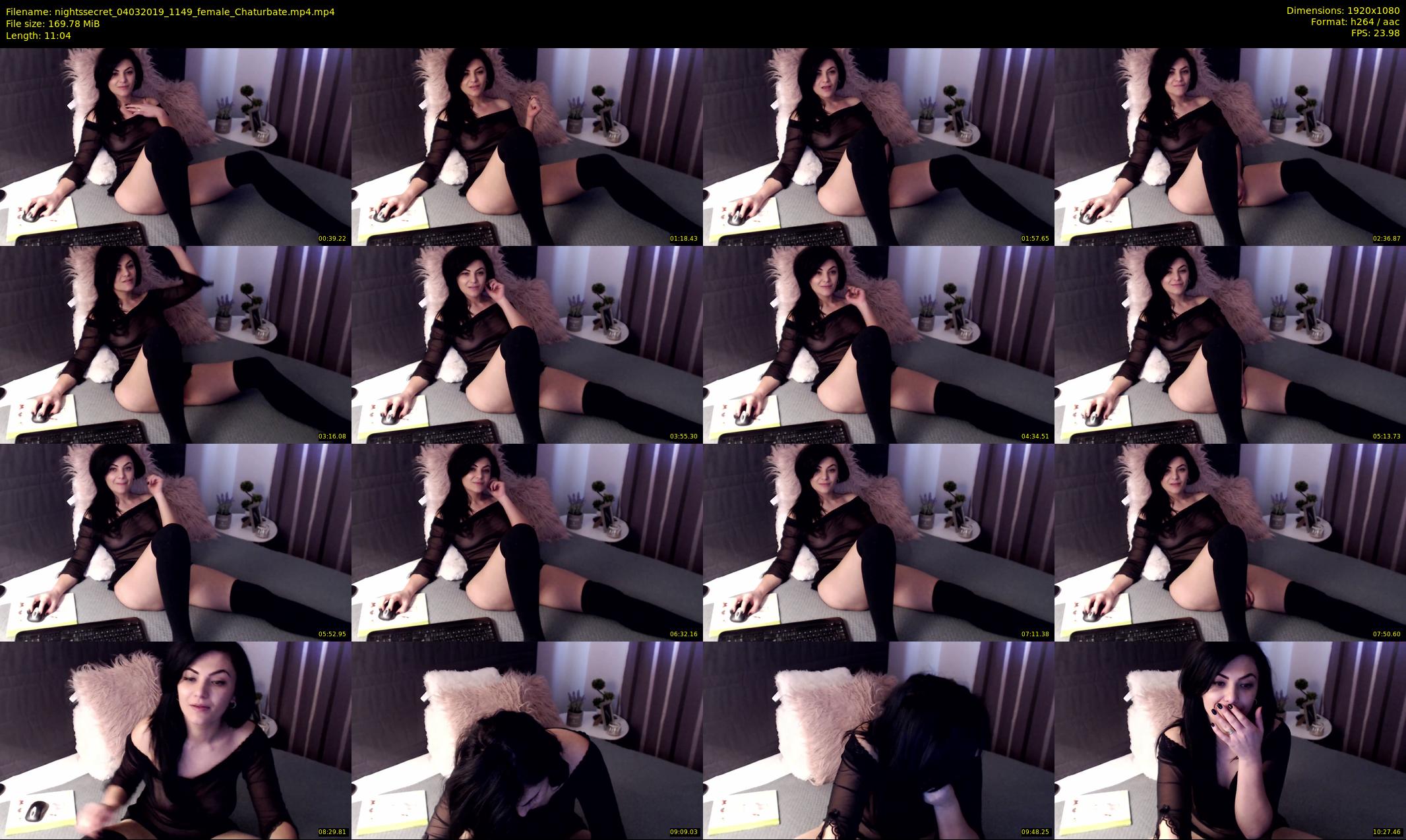 nightssecret — 12 minute Chaturbate female cam show recording, 1080p, Mar 4, 2019