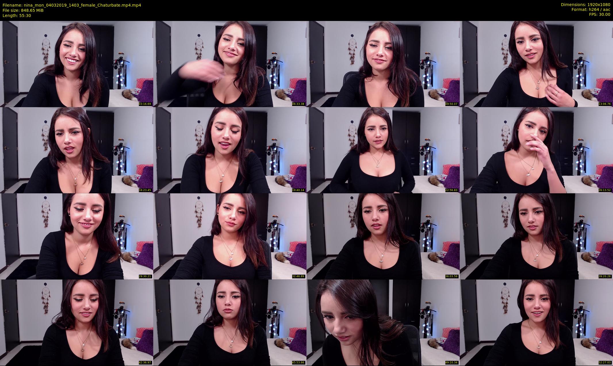 nina_mon — 56 minute Chaturbate female cam show recording, 1080p, Mar 4, 2019