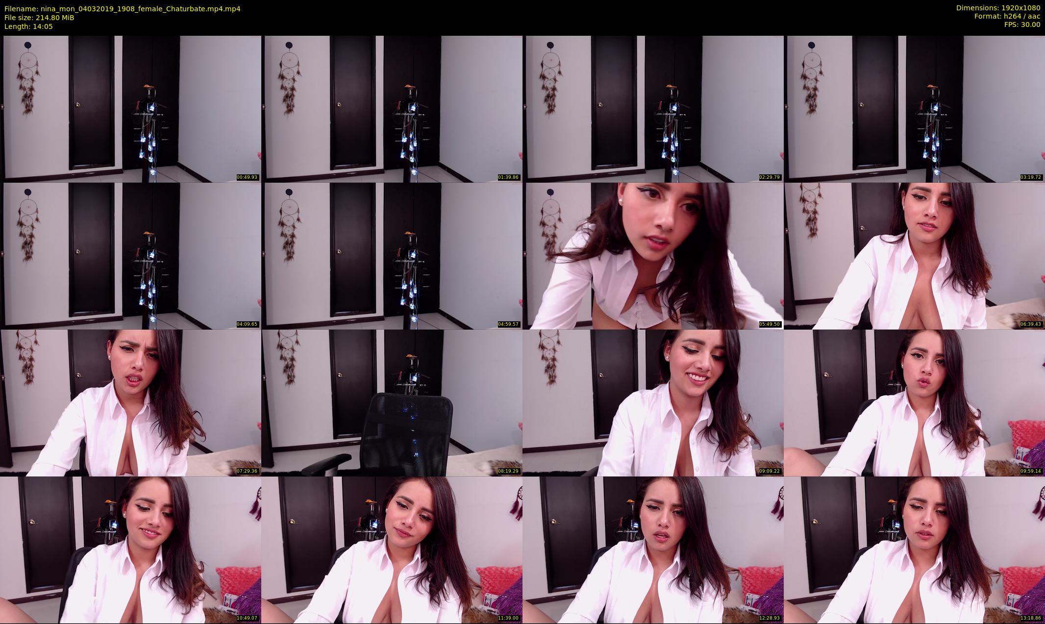 nina_mon — 15 minute Chaturbate female cam show recording, 1080p, Mar 4, 2019