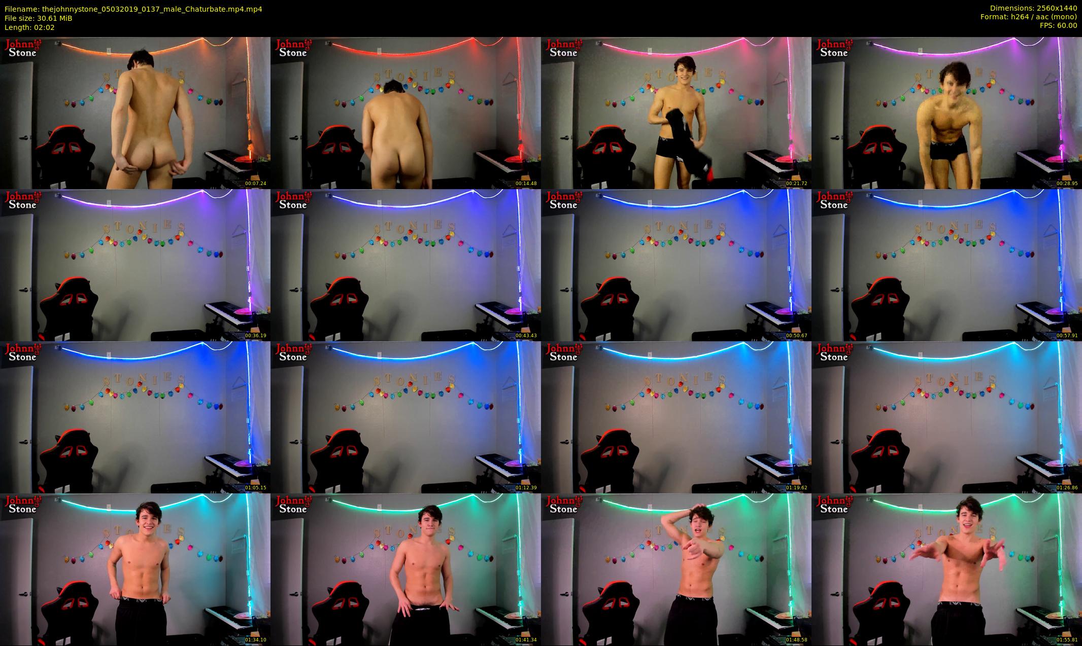 thejohnnystone — 3 minute Chaturbate male cam show recording, 1080p, Mar 5, 2019
