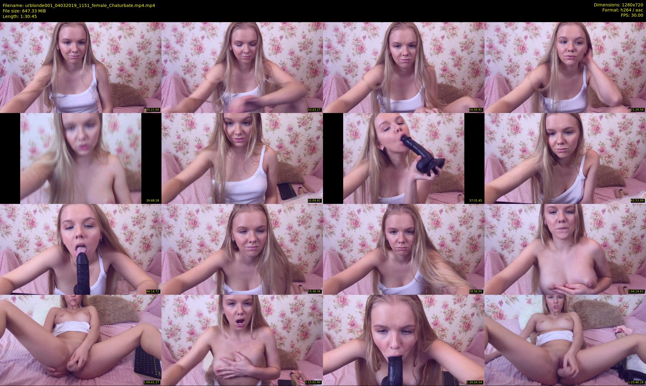 urblonde001 — 91 minute Chaturbate female cam show recording, 720p, Mar 4, 2019