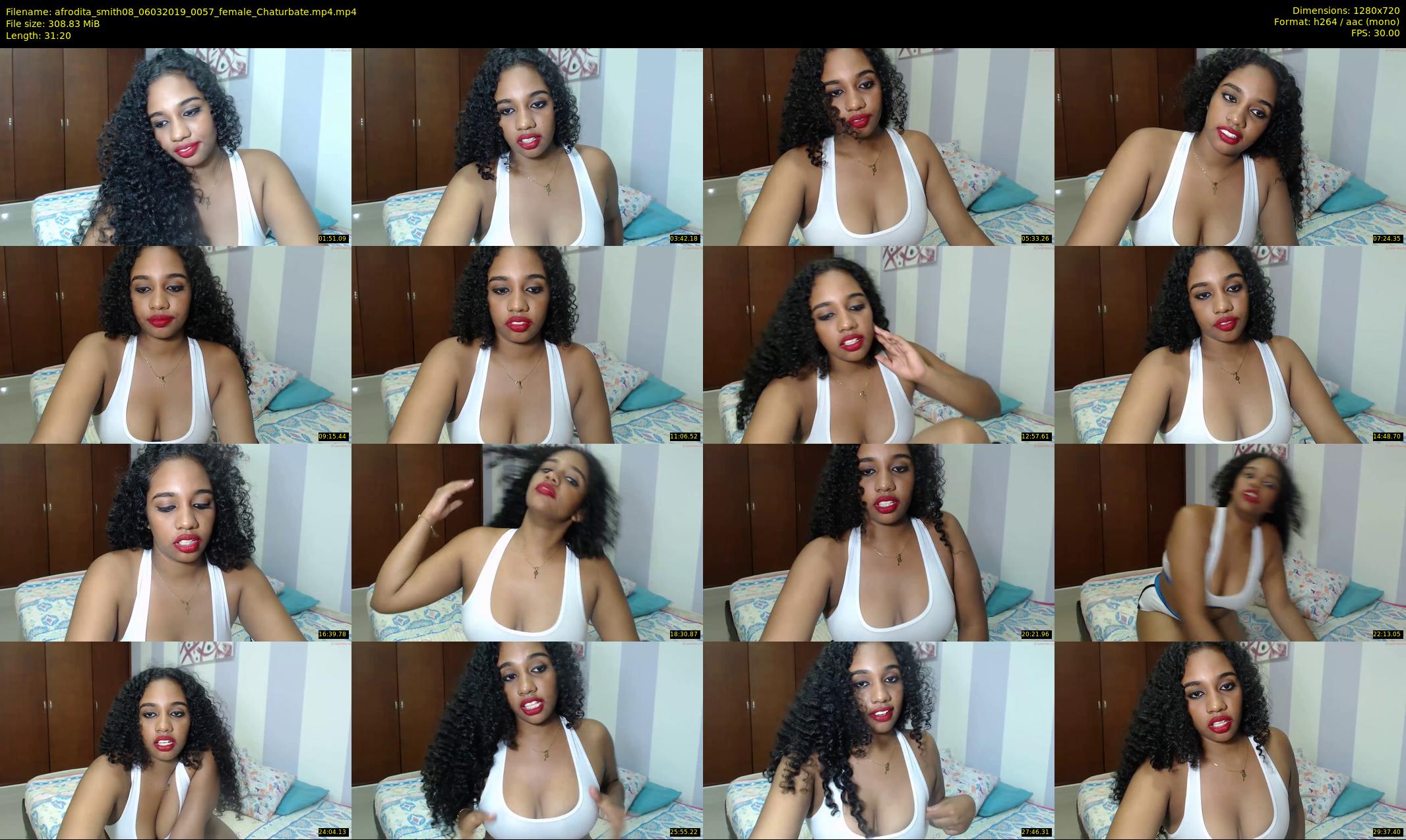afrodita_smith08 — 32 minute Chaturbate female cam show recording, 720p, Mar 6, 2019