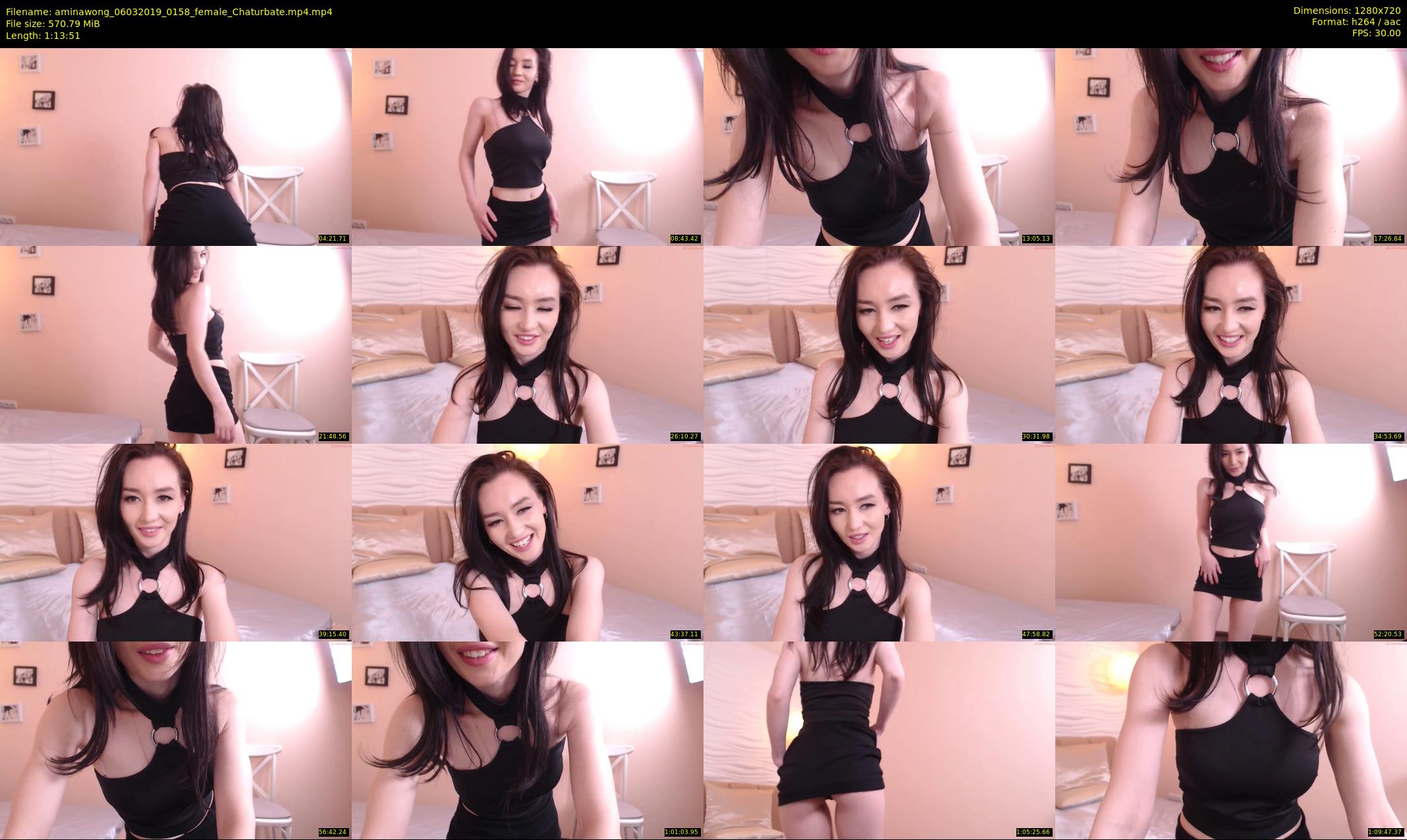 aminawong — 74 minute Chaturbate female cam show recording, 720p, Mar 6, 2019