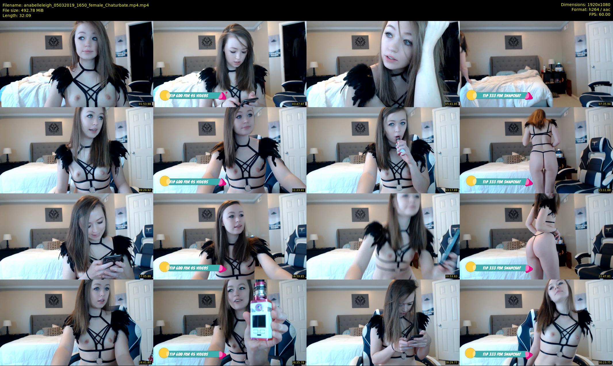 anabelleleigh — 33 minute Chaturbate female cam show recording, 1080p, Mar 5, 2019