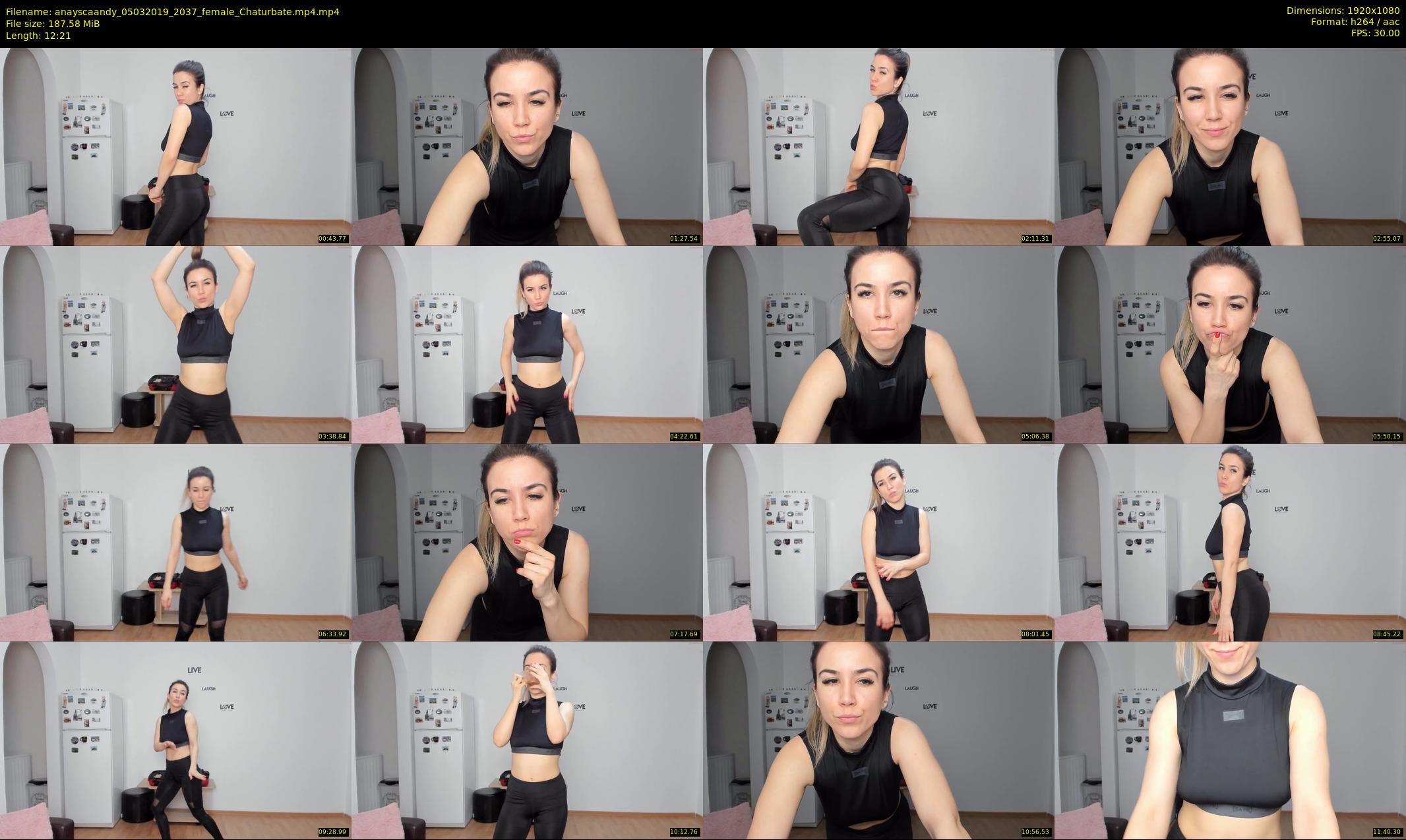 anayscaandy — 13 minute Chaturbate female cam show recording, 1080p, Mar 5, 2019