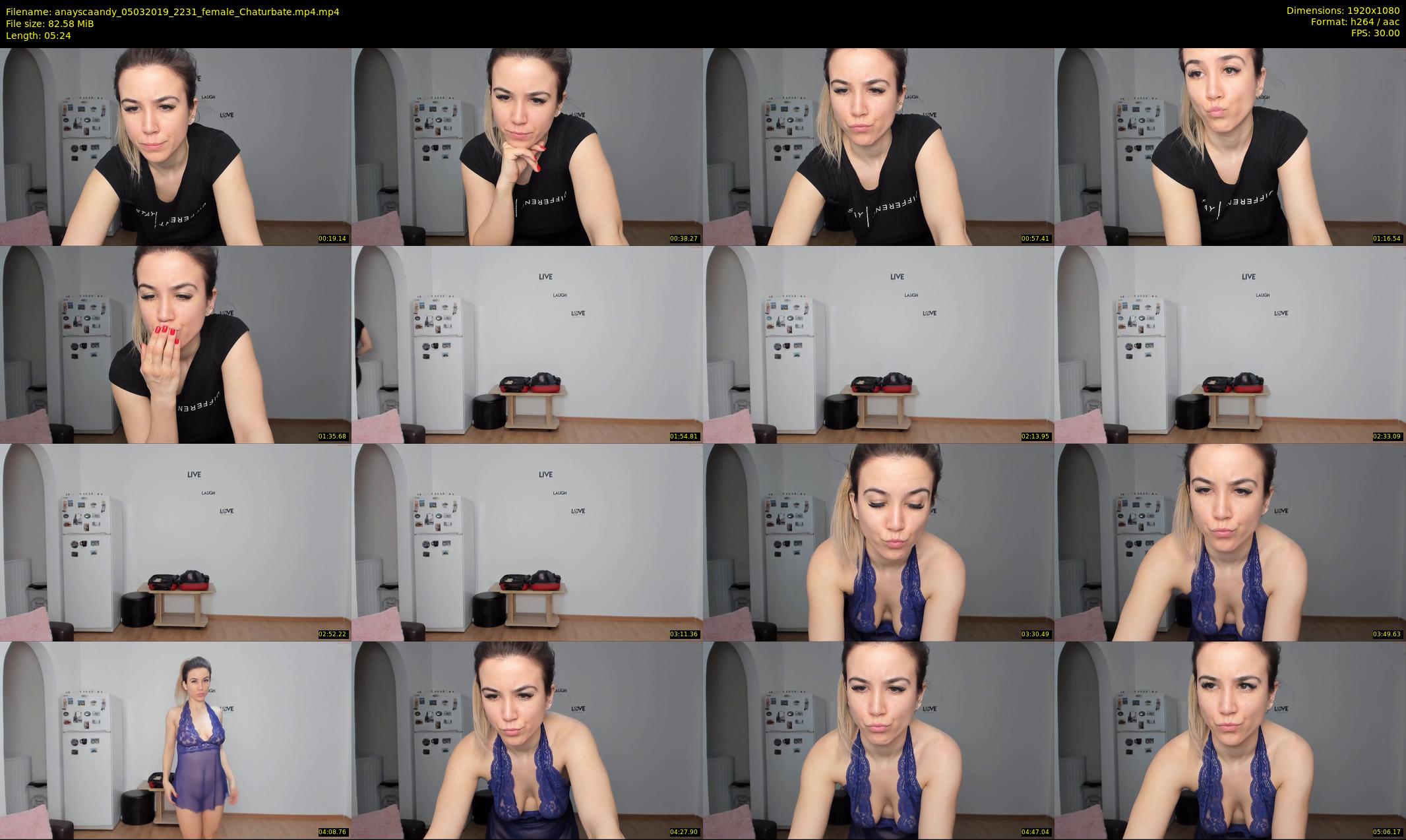 anayscaandy — 6 minute Chaturbate female cam show recording, 1080p, Mar 5, 2019