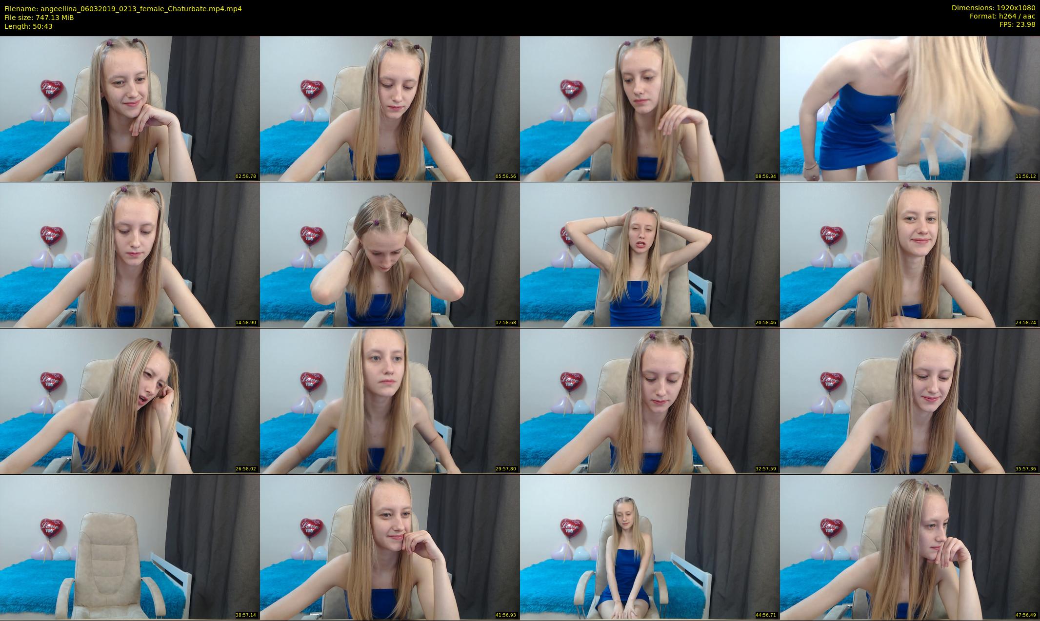 angeellina — 51 minute Chaturbate female cam show recording, 1080p, Mar 6, 2019
