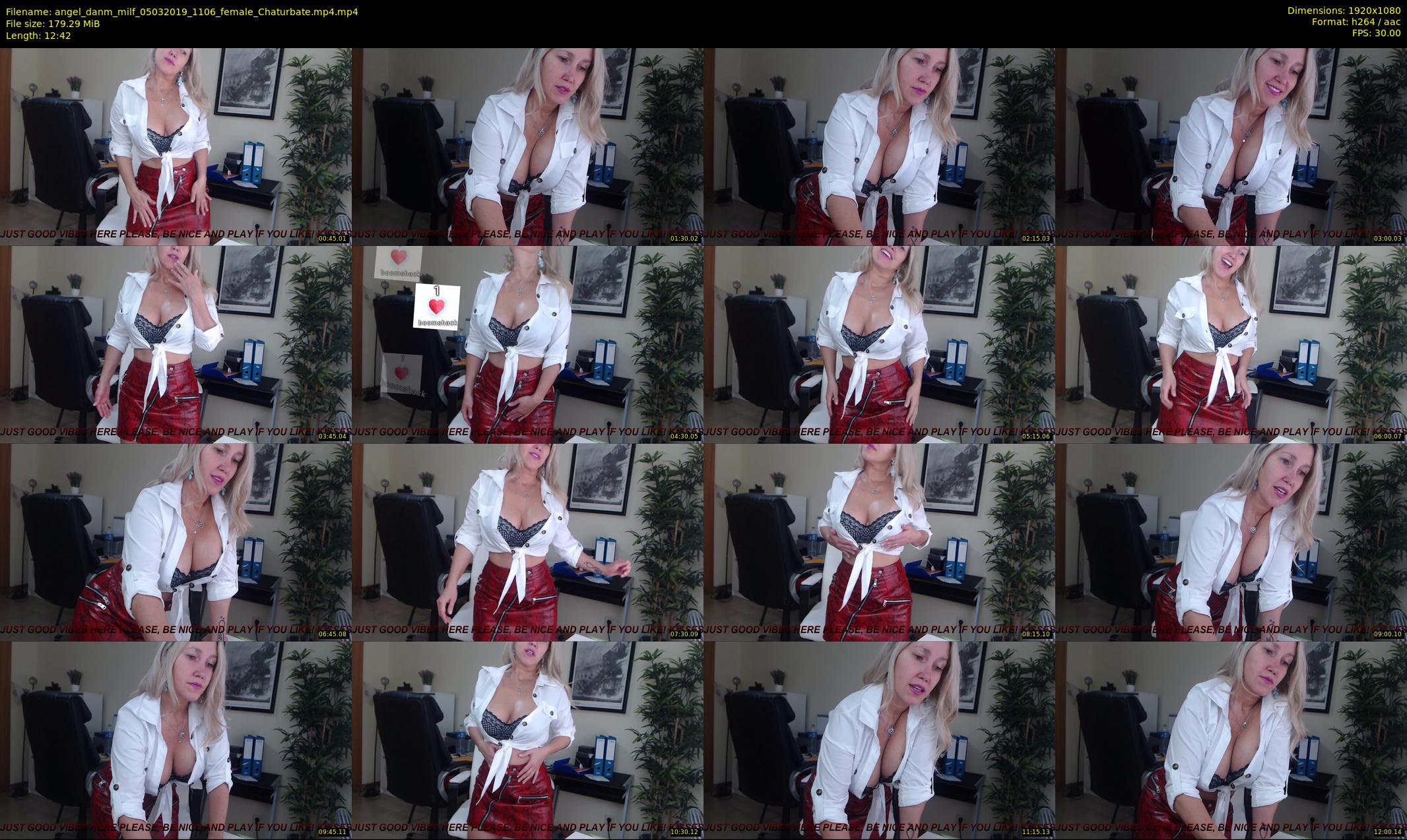 angel_danm_milf — 13 minute Chaturbate female cam show recording, 1080p, Mar 5, 2019